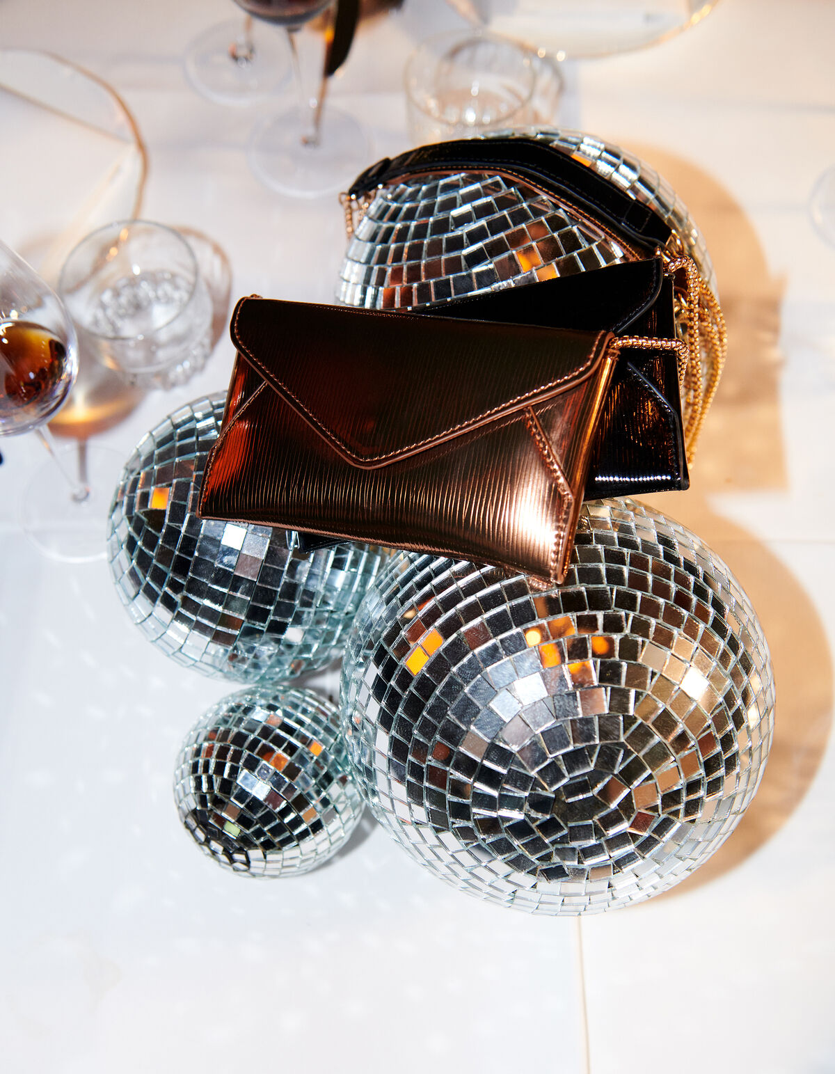 Metallic Clutch Paars SHOEBY ACCESSOIRES