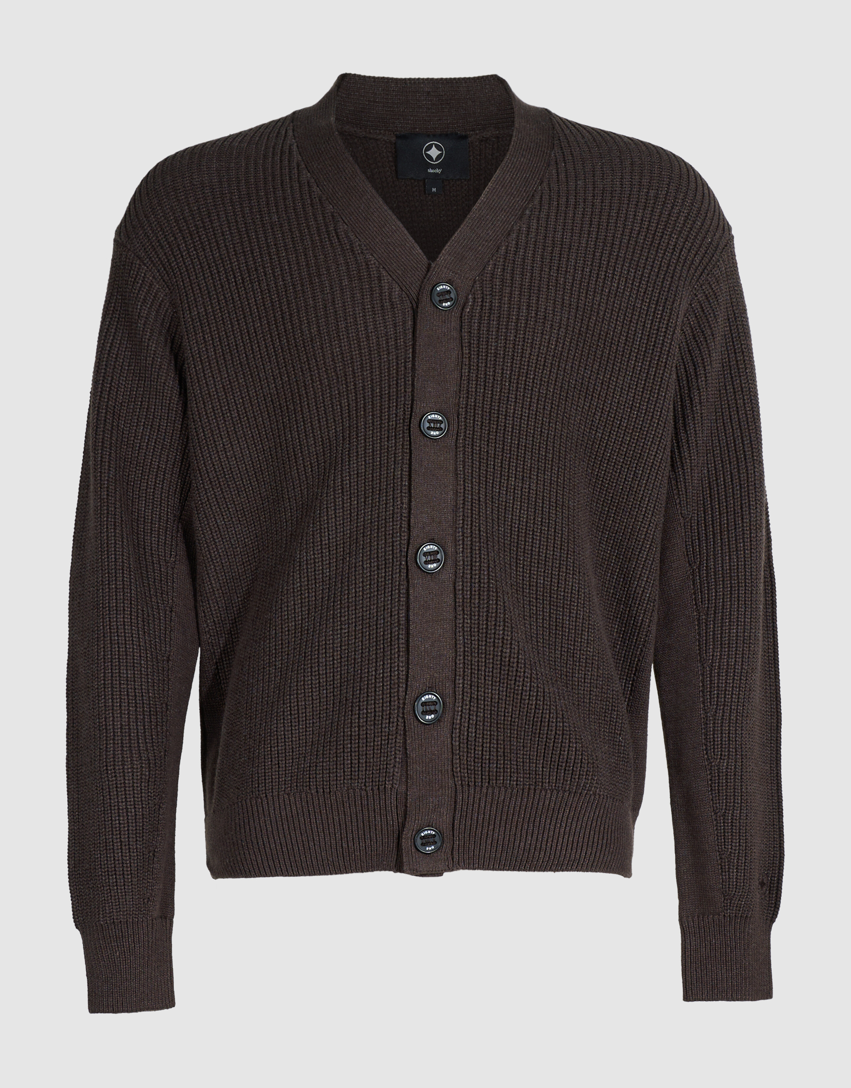 Heavy Gebreid Vest Donkerbruin SHOEBY MEN
