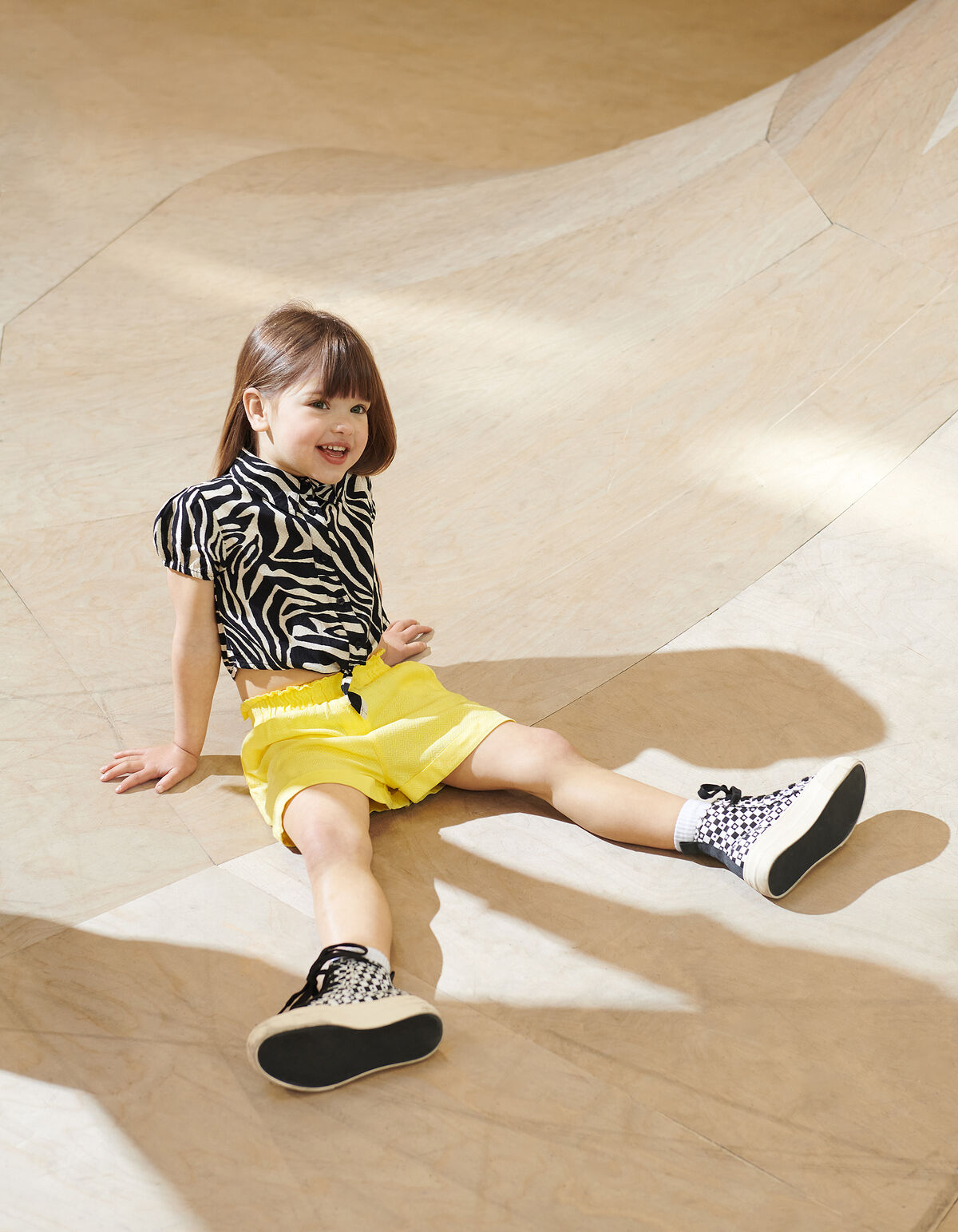 Jacquard Short Geel SHOEBY GIRLS