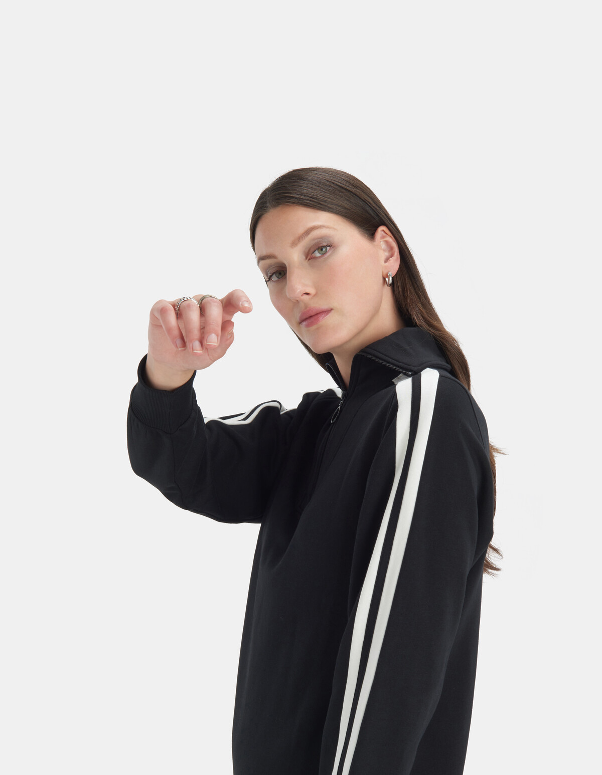 Zipper Sweat Jurk