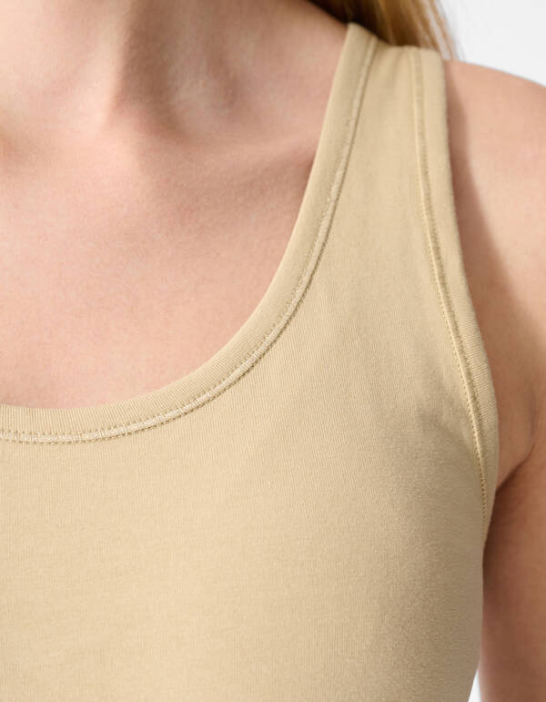 Basis Tanktop Beige SHOEBY WOMEN
