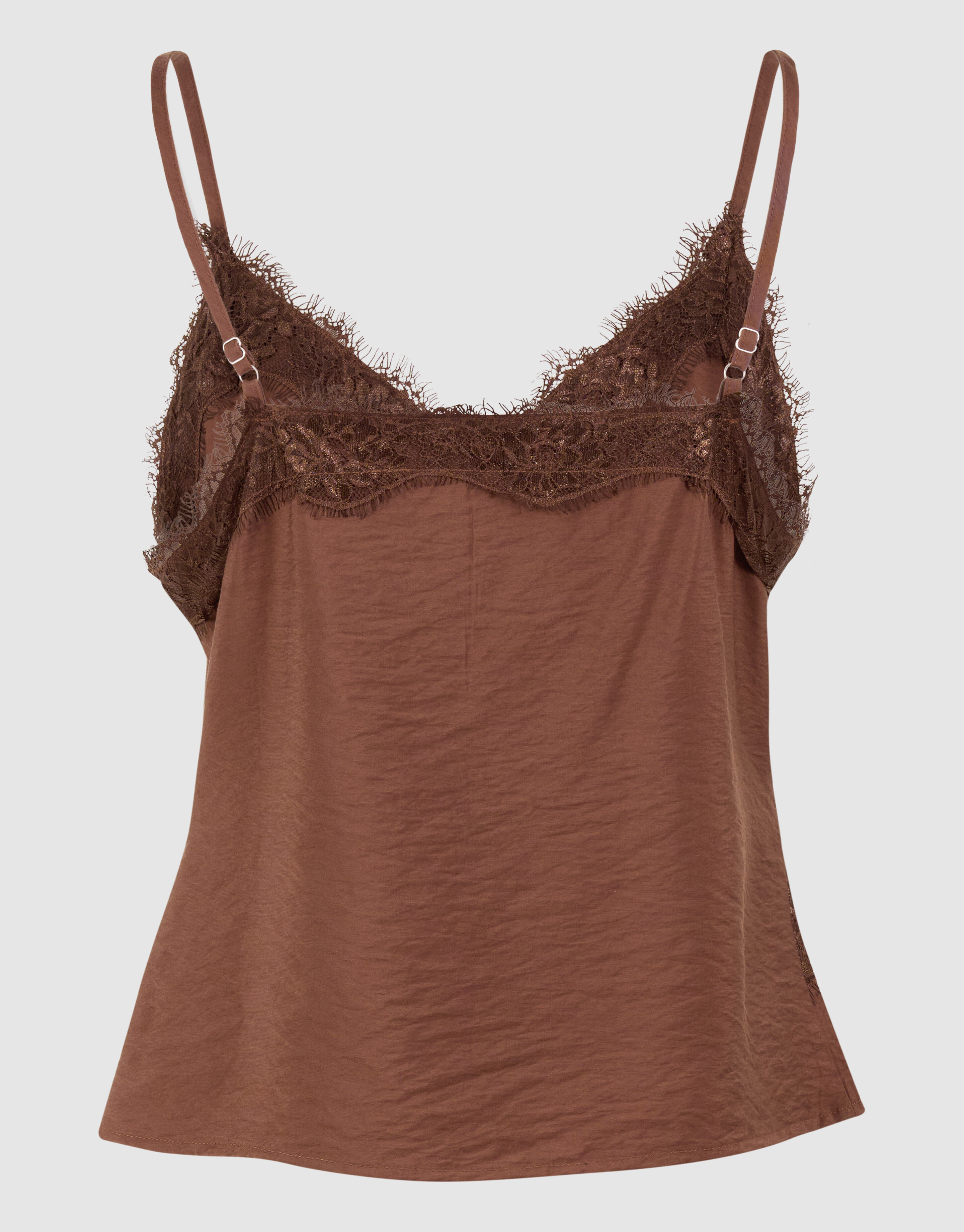 Kanten Twist Singlet Bruin SHOEBY WOMEN
