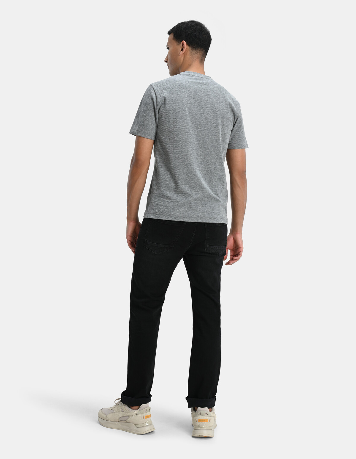Lewis Straight Washed Black Jeans L32 Refill