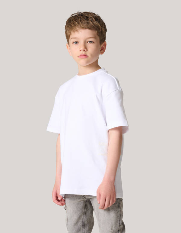 Heavy Basis T-shirt Wit SHOEBY BOYS