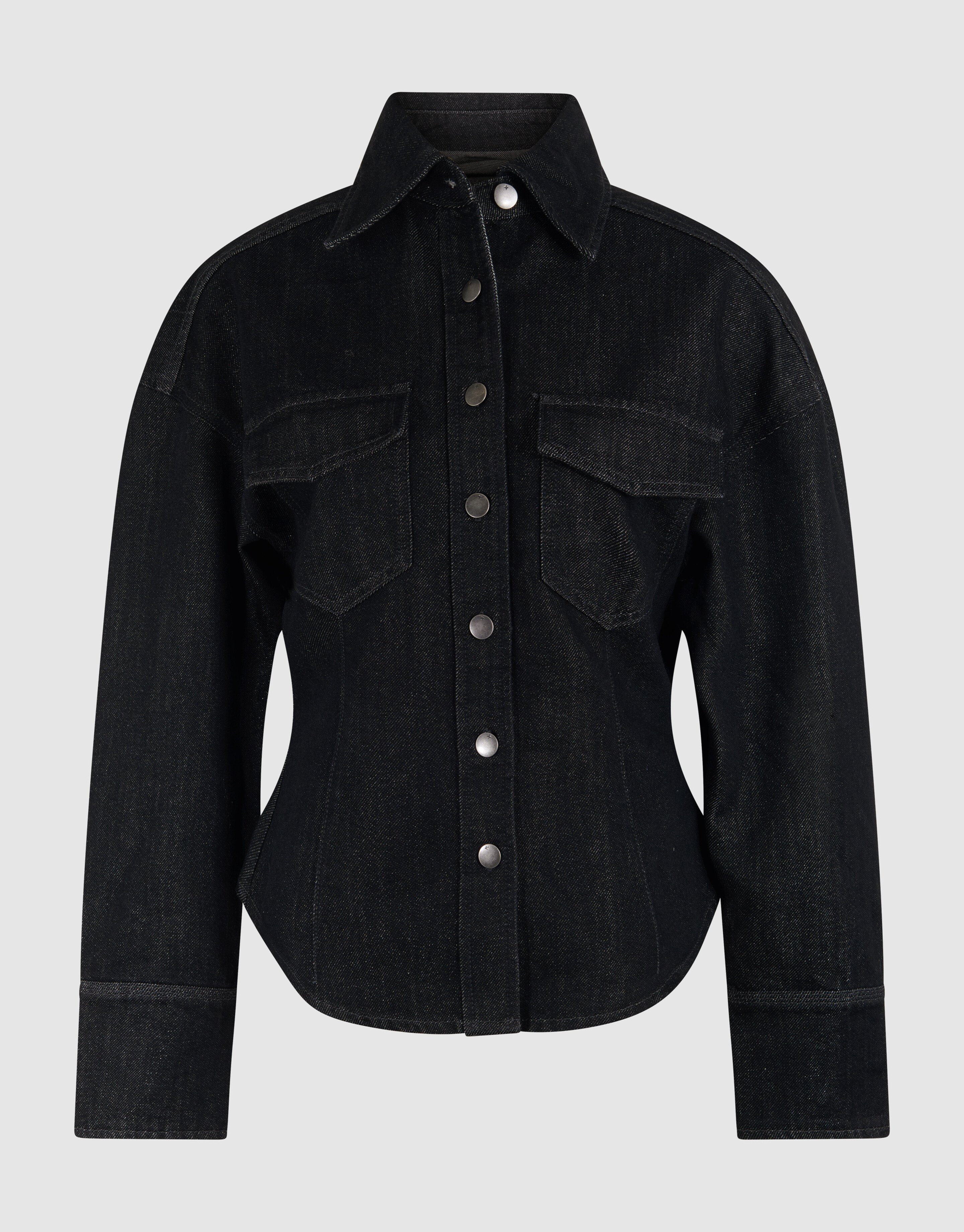 Zandloper Denim Blouse Zwart SHOEBY WOMEN
