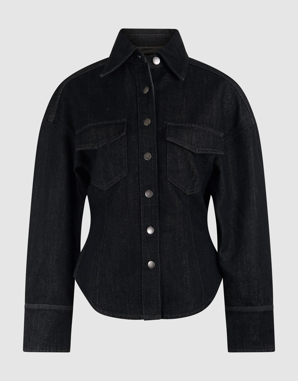 Zandloper Denim Blouse Zwart SHOEBY WOMEN
