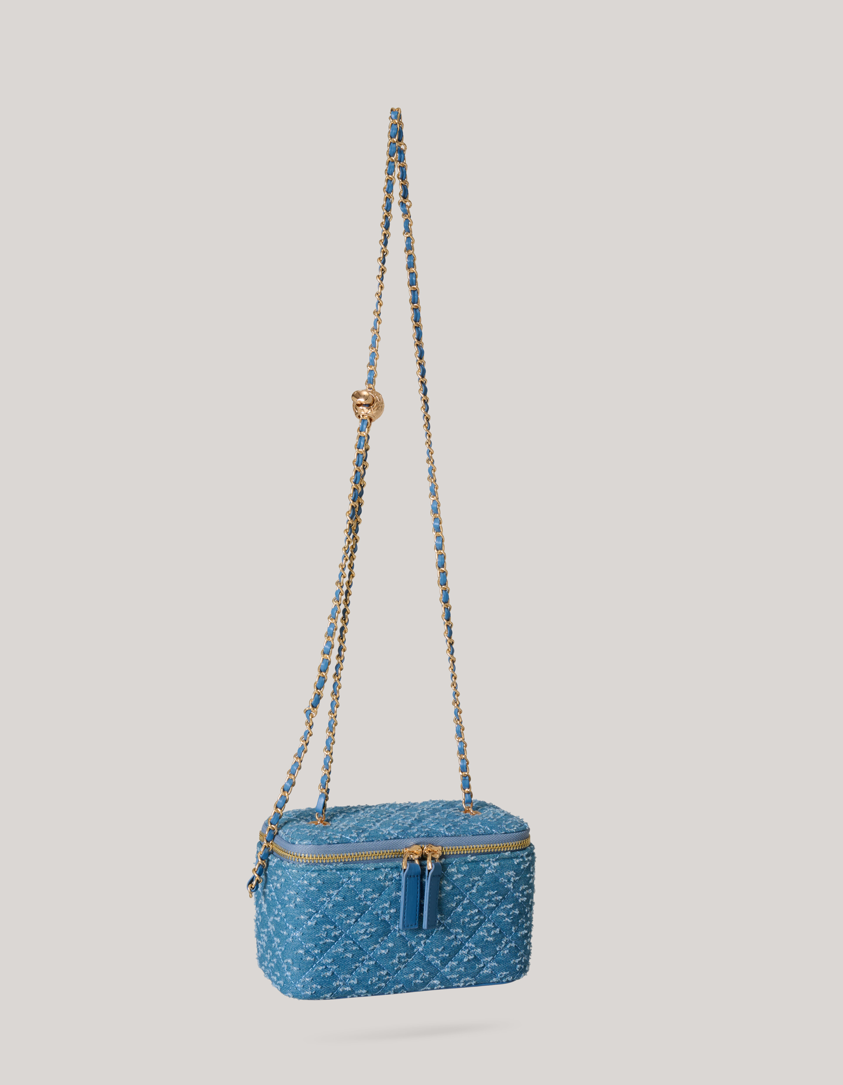 Quilted Tas Blauw SHOEBY ACCESSOIRES