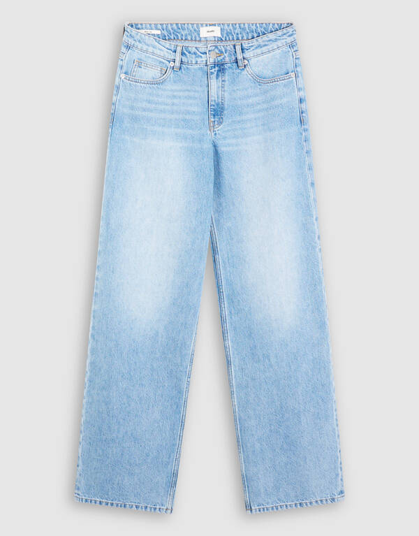 Mid Waist Wide Leg Fit Jeans Mediumstone SHOEBY WOMEN