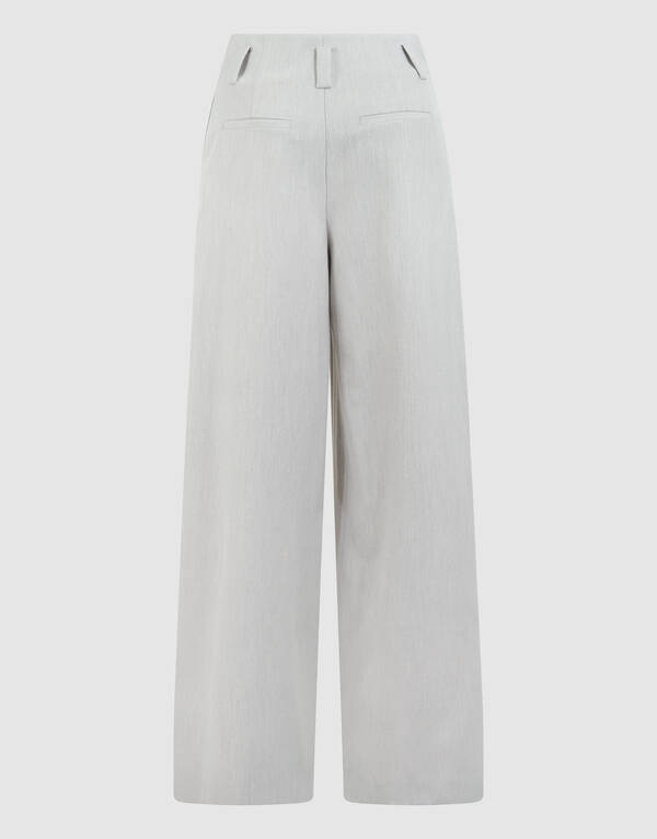 Wide Leg Fit Broek Lichtgrijs By Mieke SHOEBY WOMEN