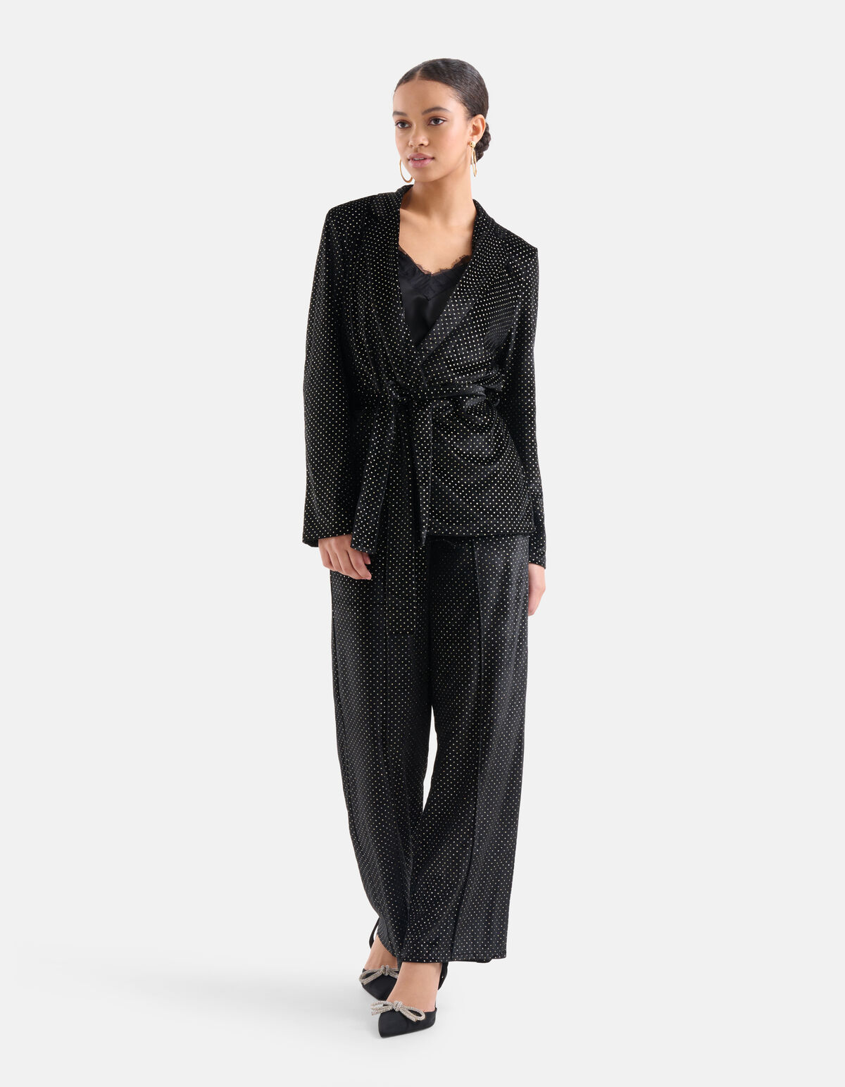 Glitter Blazer Zwart EKSEPT