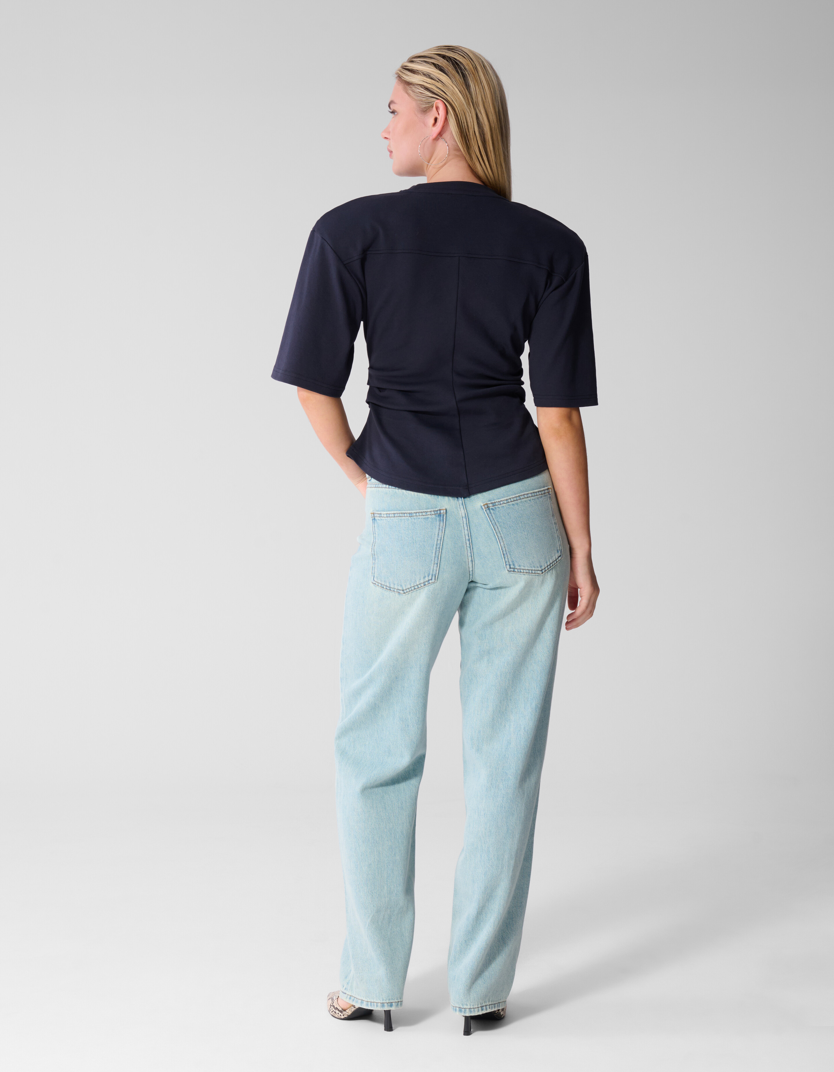 Waisted T-shirt Donkerblauw SHOEBY WOMEN
