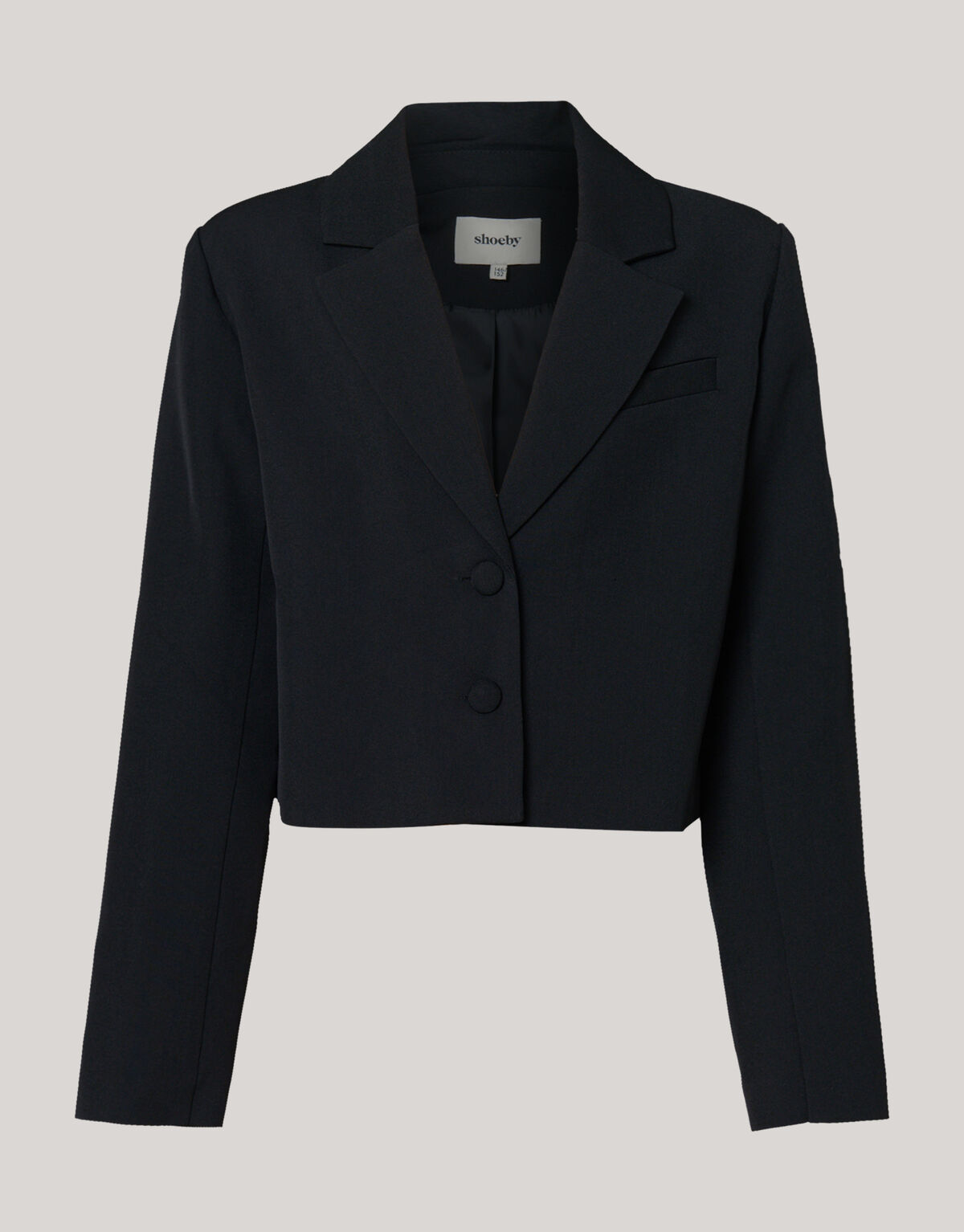 Cropped Blazer Zwart SHOEBY GIRLS