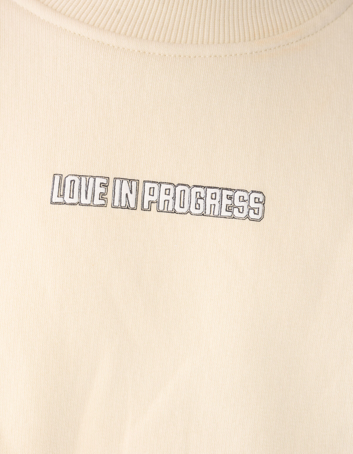 Twenty-Eight Artwork Sweater Gebroken Wit SHOEBY GIRLS