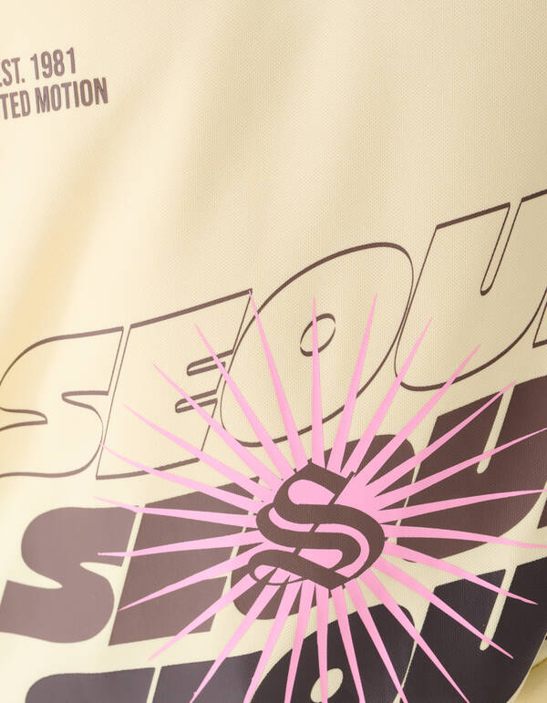 Seoul Baseball T-shirt Lichtgeel SHOEBY GIRLS