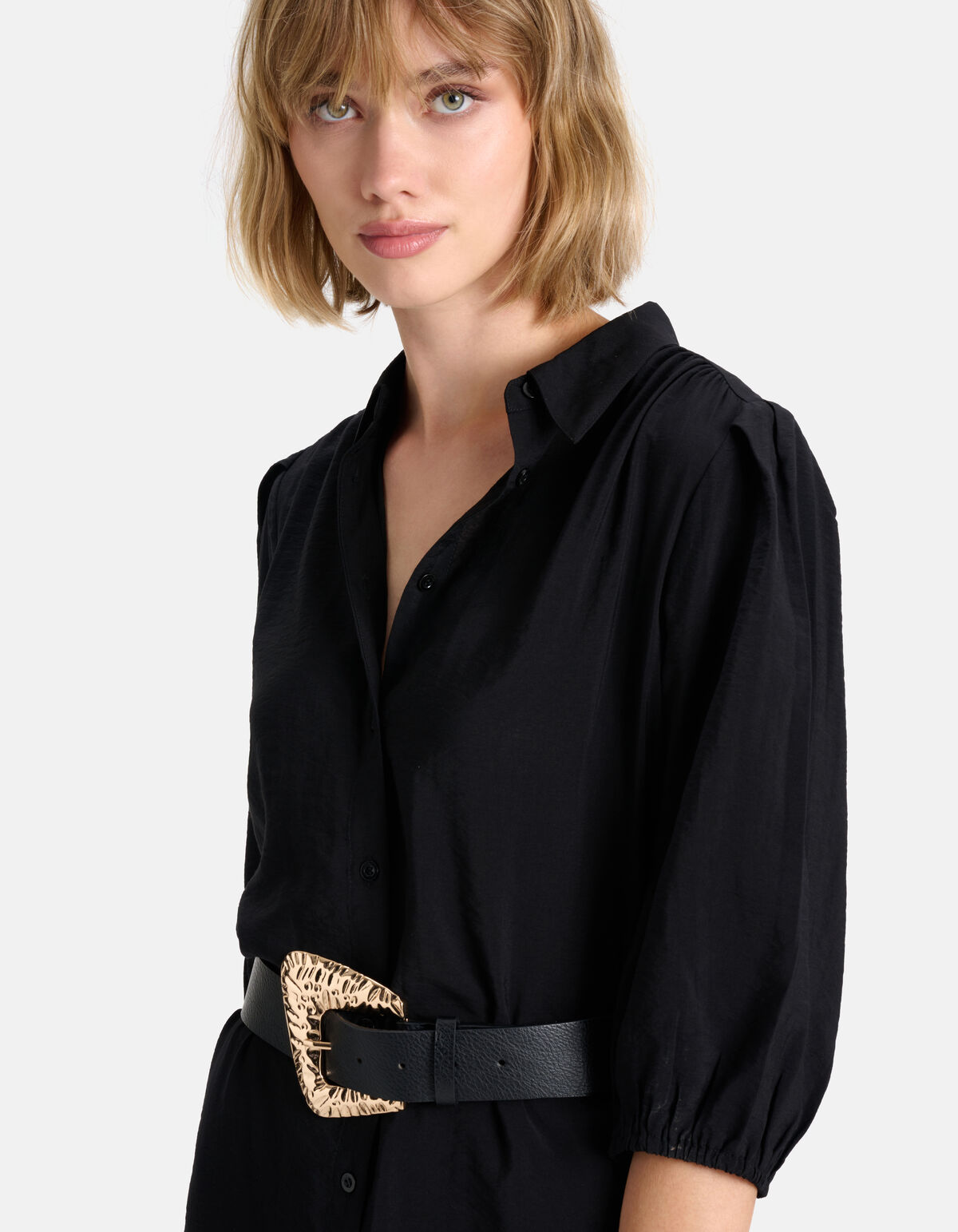 Midi Jurk Zwart SHOEBY WOMEN