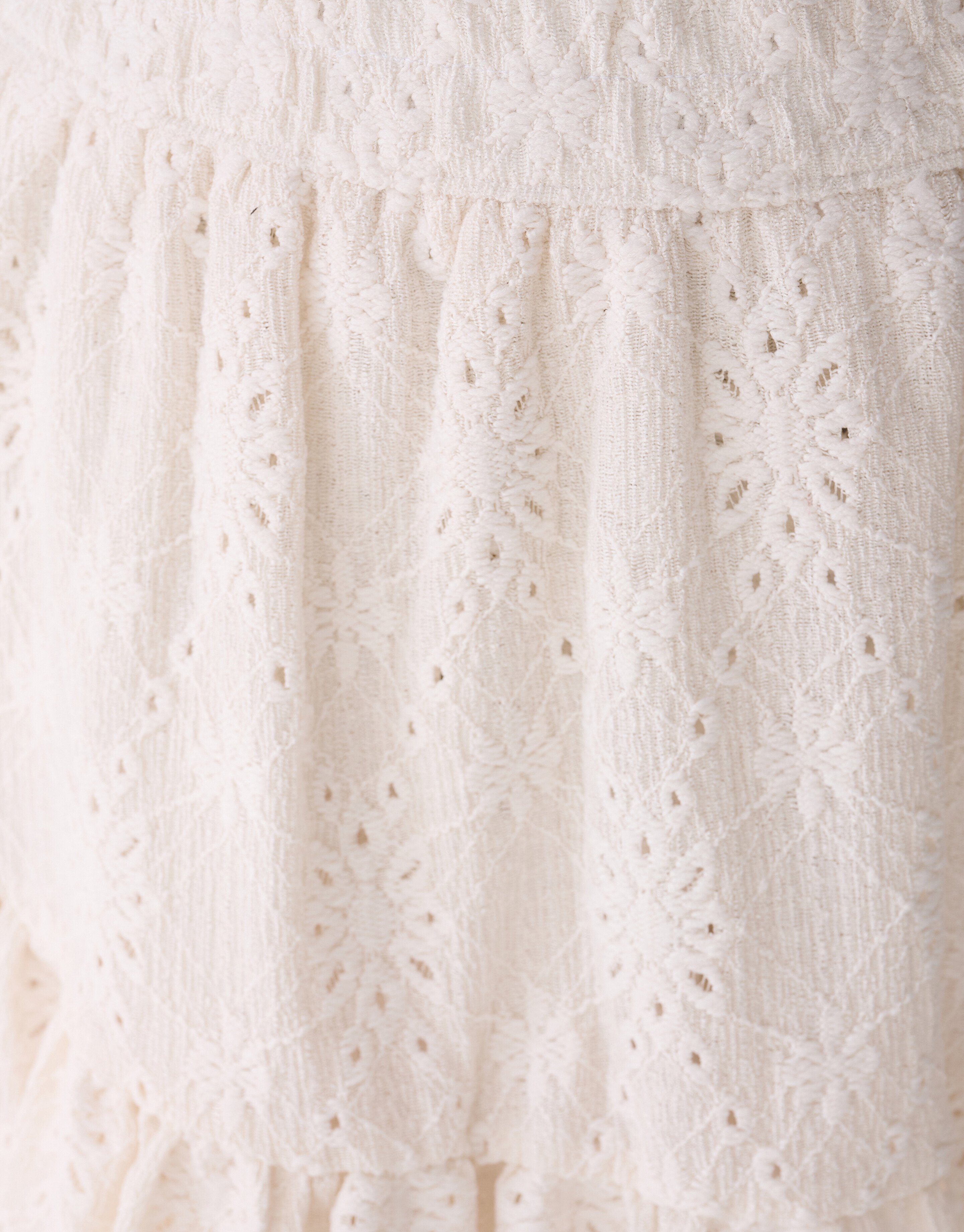 Embroidery Ruffle Skort Wit SHOEBY GIRLS