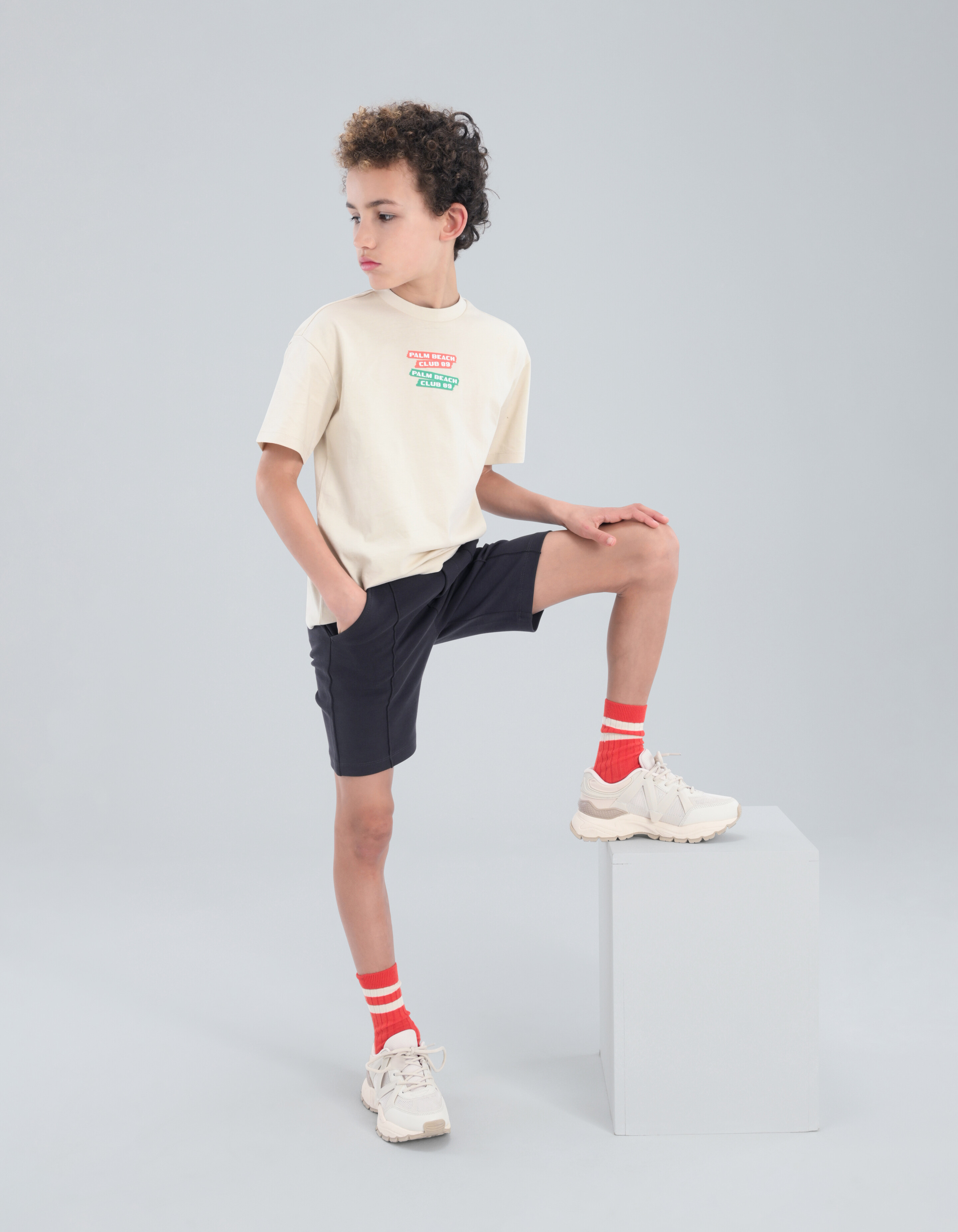Sweat Short Donkergrijs SHOEBY BOYS
