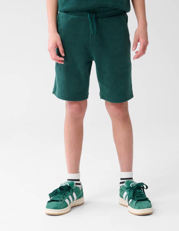 Towling Short Donkergroen SHOEBY BOYS