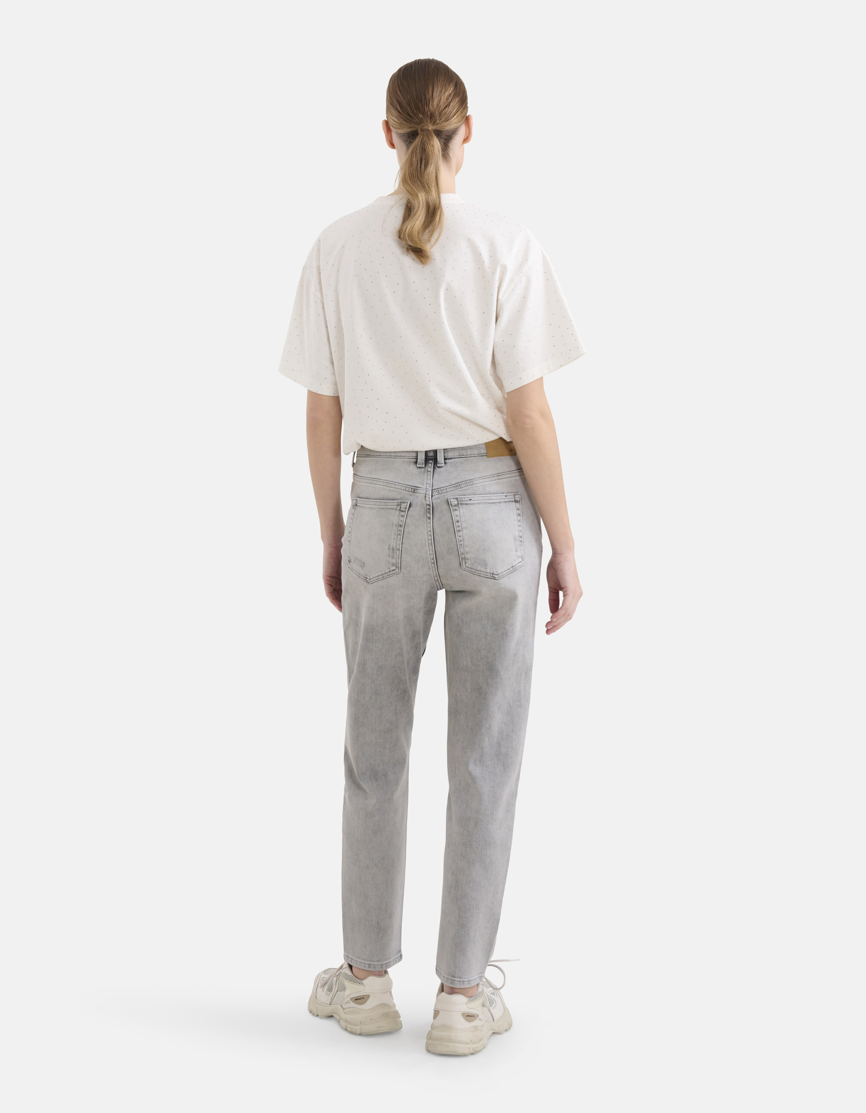 Tapered Fit Jeans Lichtgrijs EKSEPT