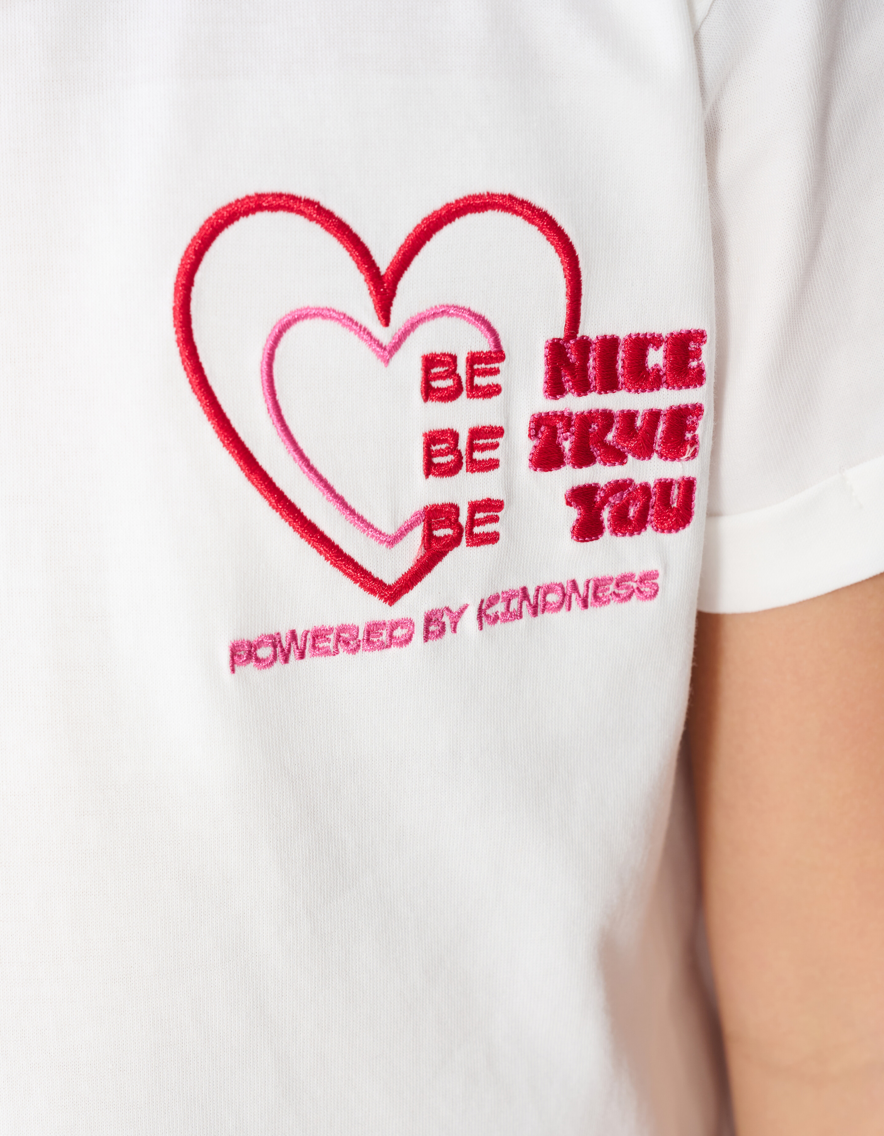 Split Artwork T-shirt Wit SHOEBY GIRLS