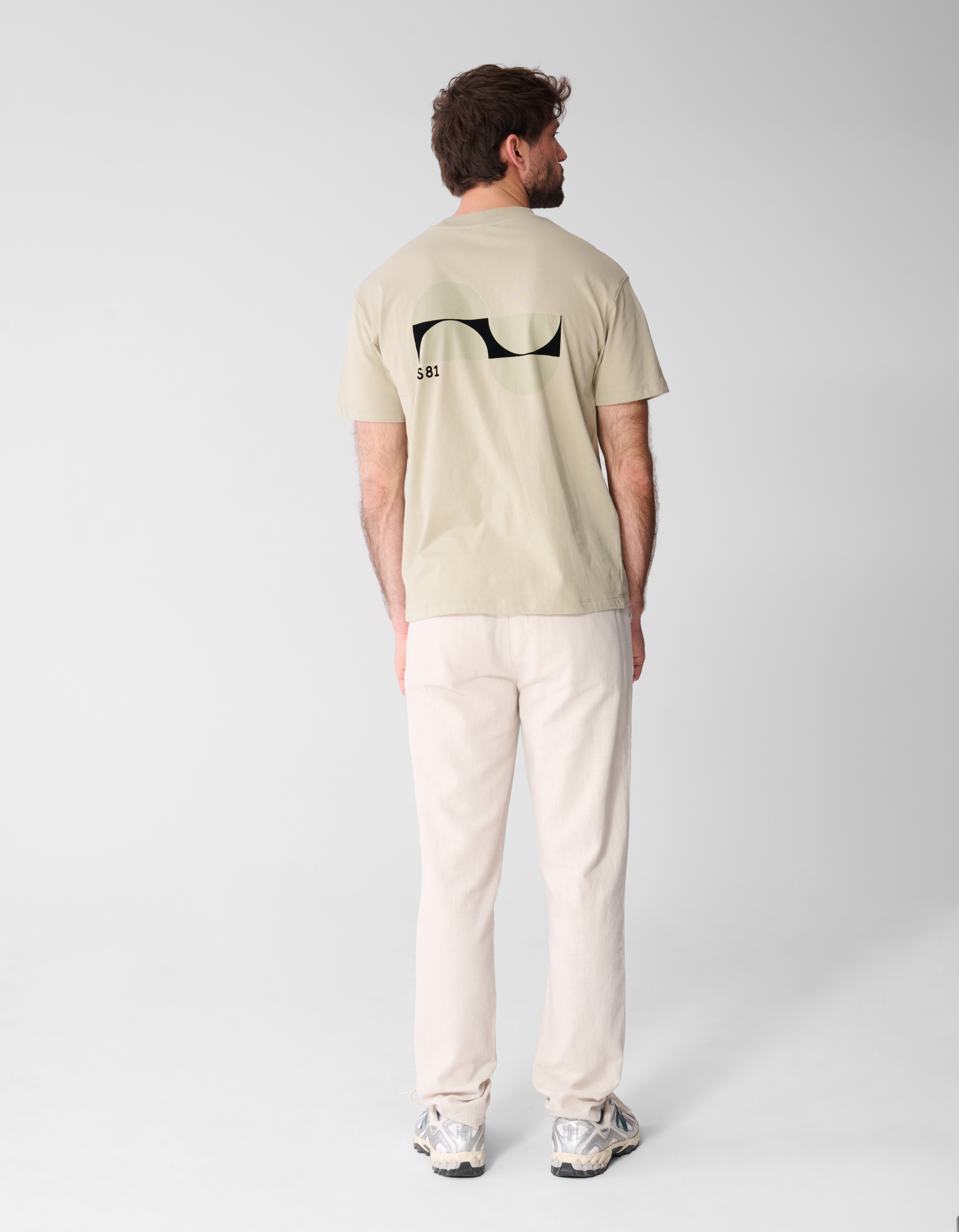 Fancy Artwork T-shirt Lichtgroen SHOEBY MEN