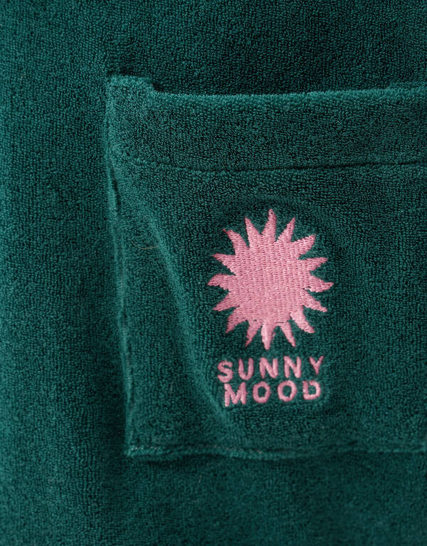 Towling T-shirt Donkergroen SHOEBY BOYS