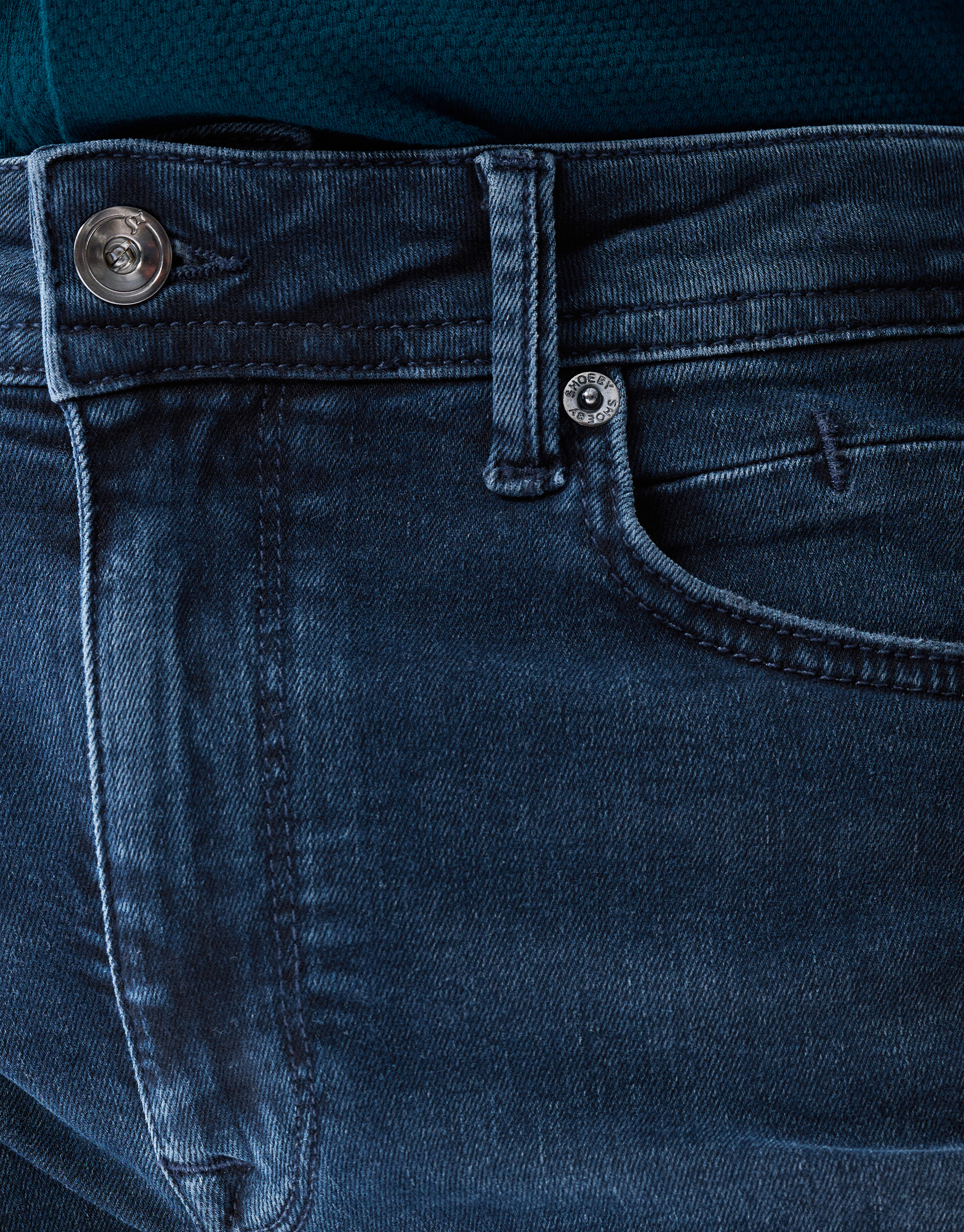Slim Fit Jeans Blauw/Zwart L32 SHOEBY MEN