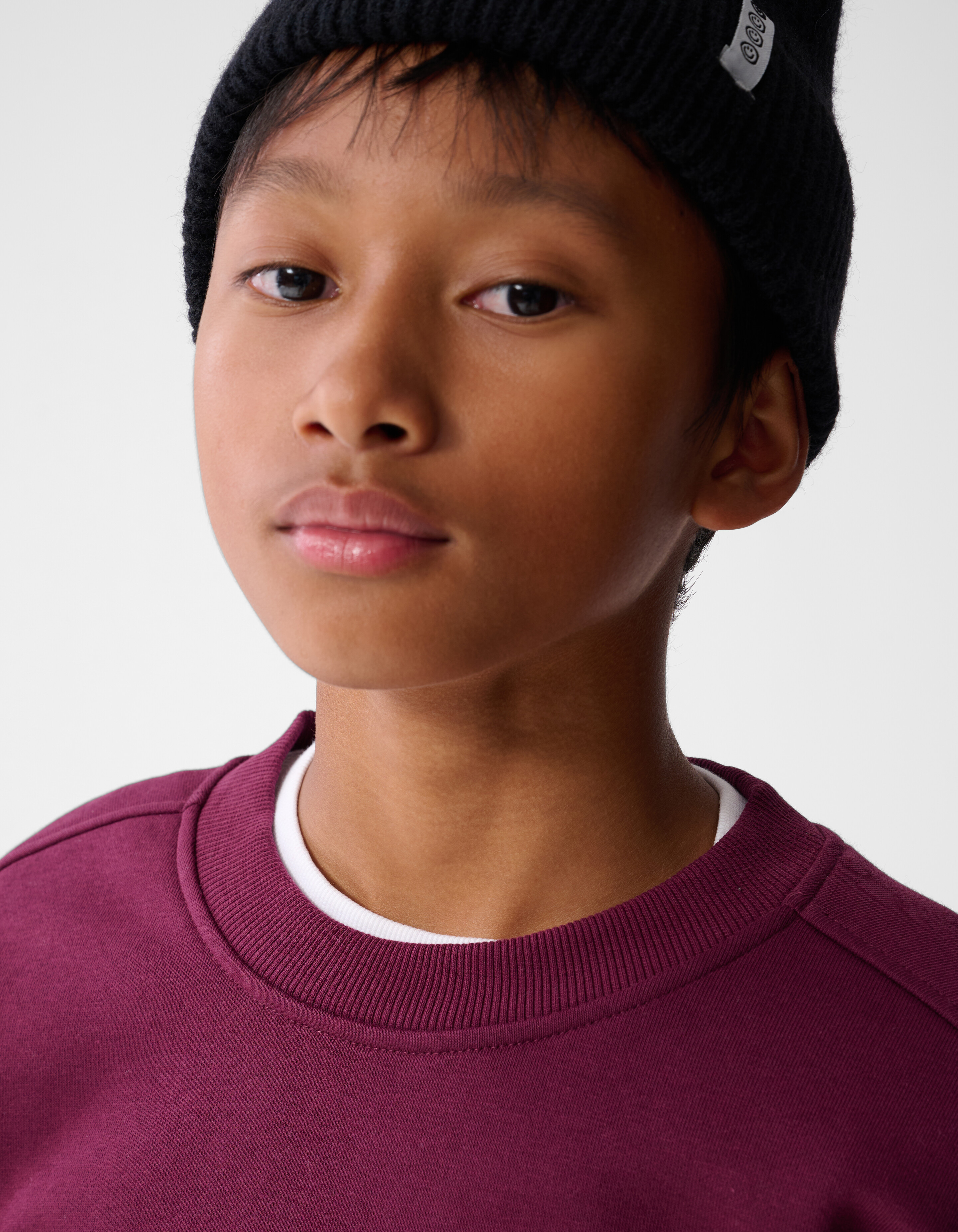 Sporty Sweater Donkerpaars SHOEBY BOYS