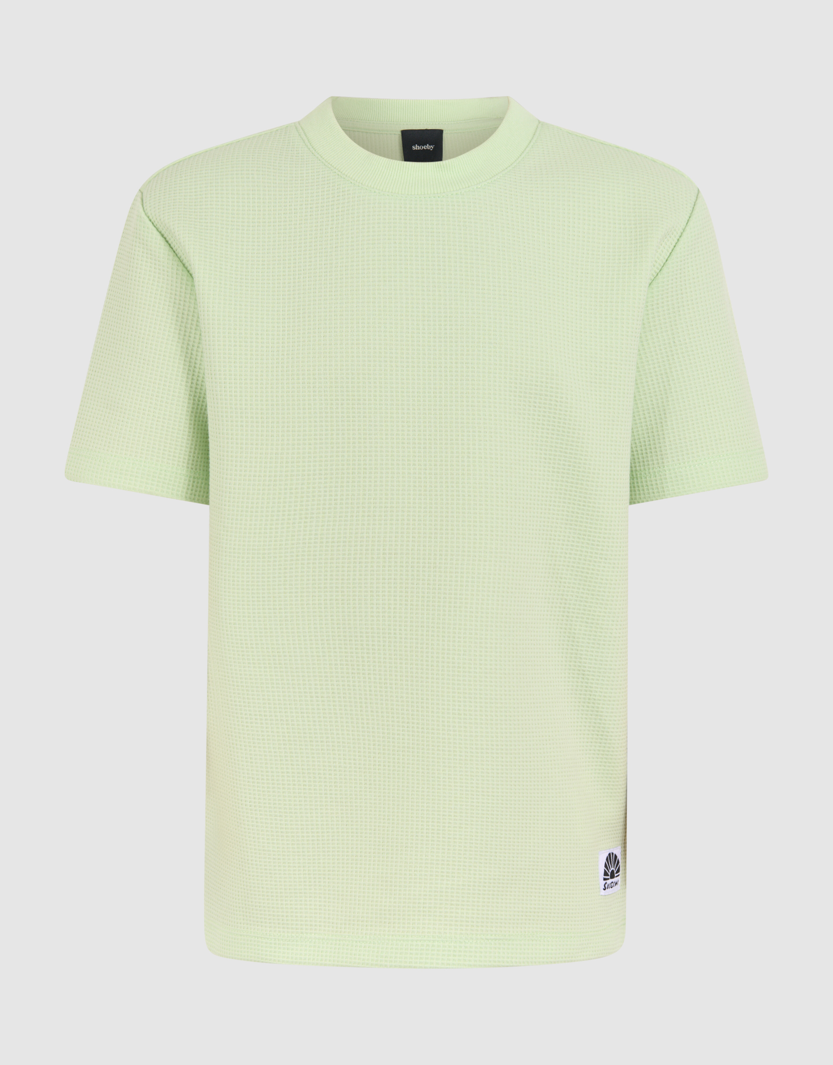 Neon Waffle T-shirt Groen SHOEBY BOYS