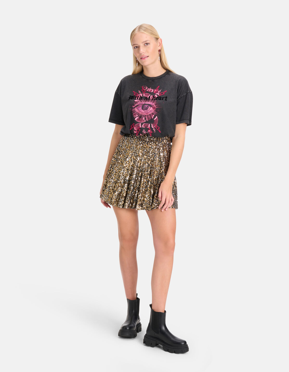 Pailletten Rok Goud/Zilver By Nicolette SHOEBY WOMEN