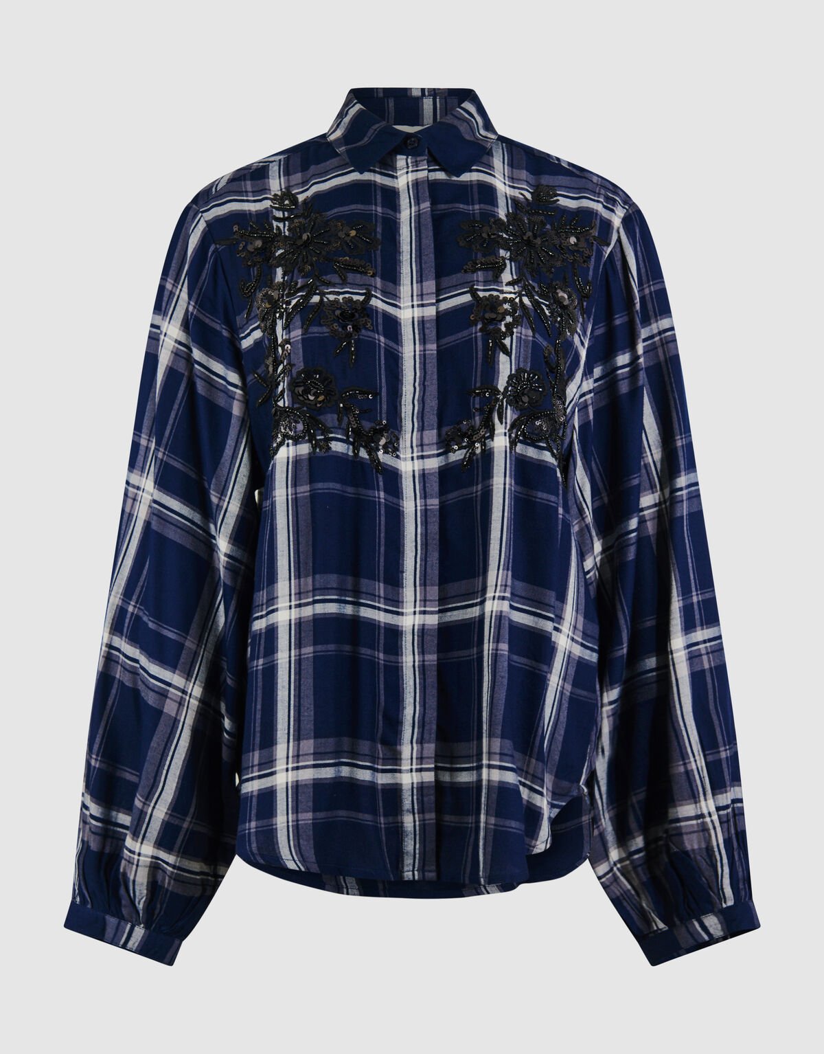 Ruiten Beads Blouse Donkerblauw By Mieke SHOEBY WOMEN