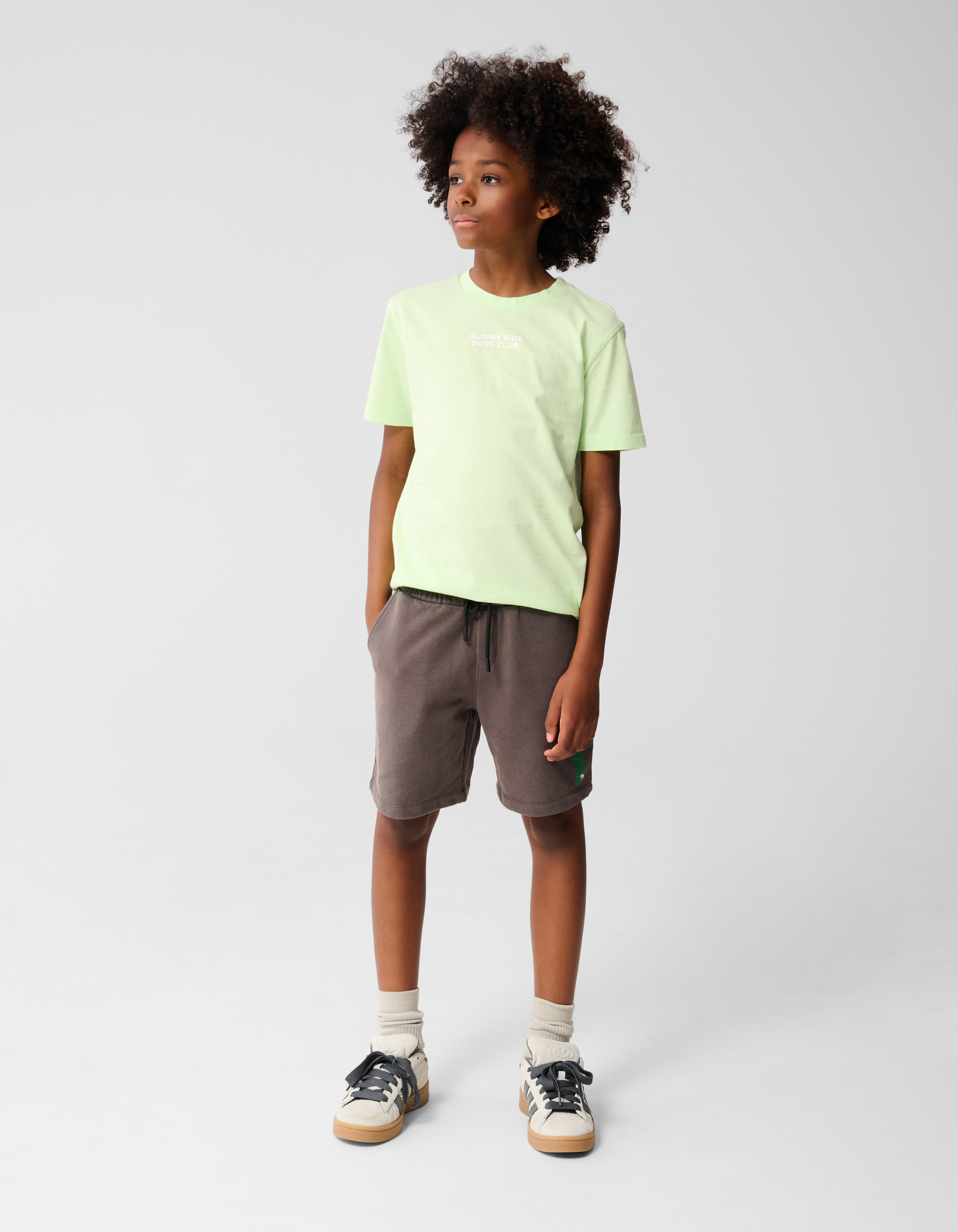 Surf Club Artwork T-shirt Groen SHOEBY BOYS