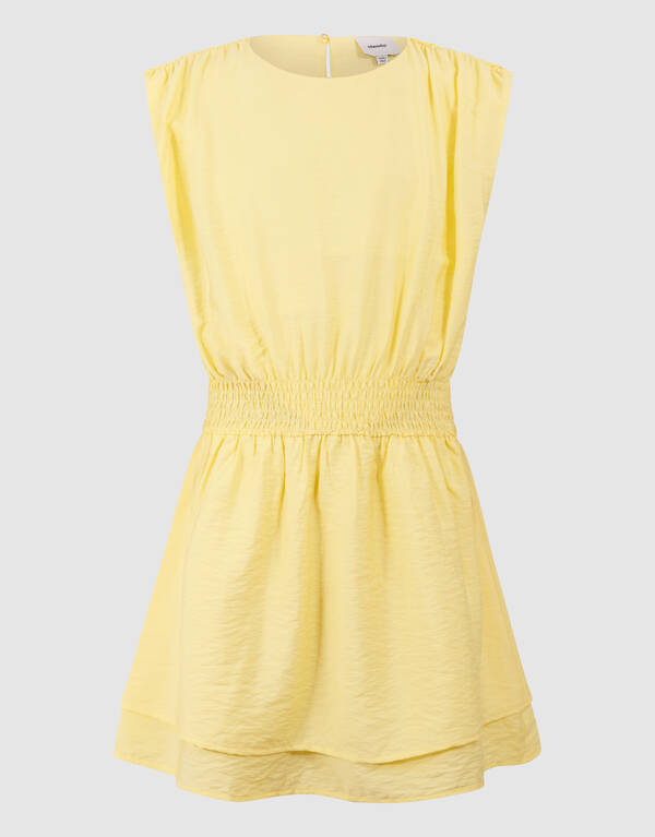 Smock Mini Jurk Lichtgeel SHOEBY GIRLS