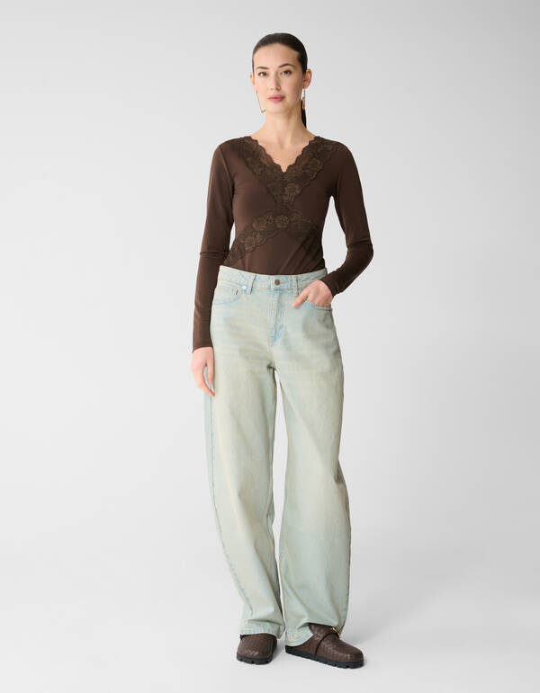 Kanten Mix Body Bruin SHOEBY WOMEN