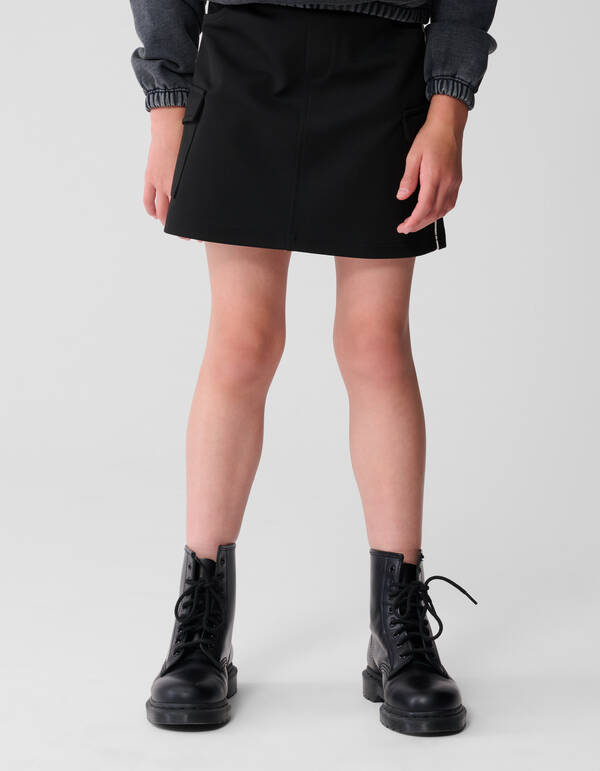 Sporty Cargo Mini Rok Zwart SHOEBY GIRLS