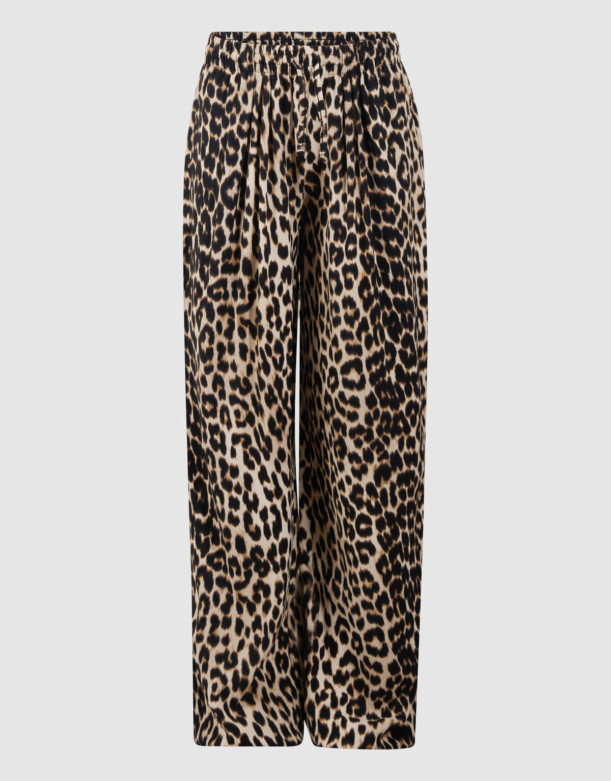 Twist Leopard Wide leg Broek Bruin SHOEBY GIRLS