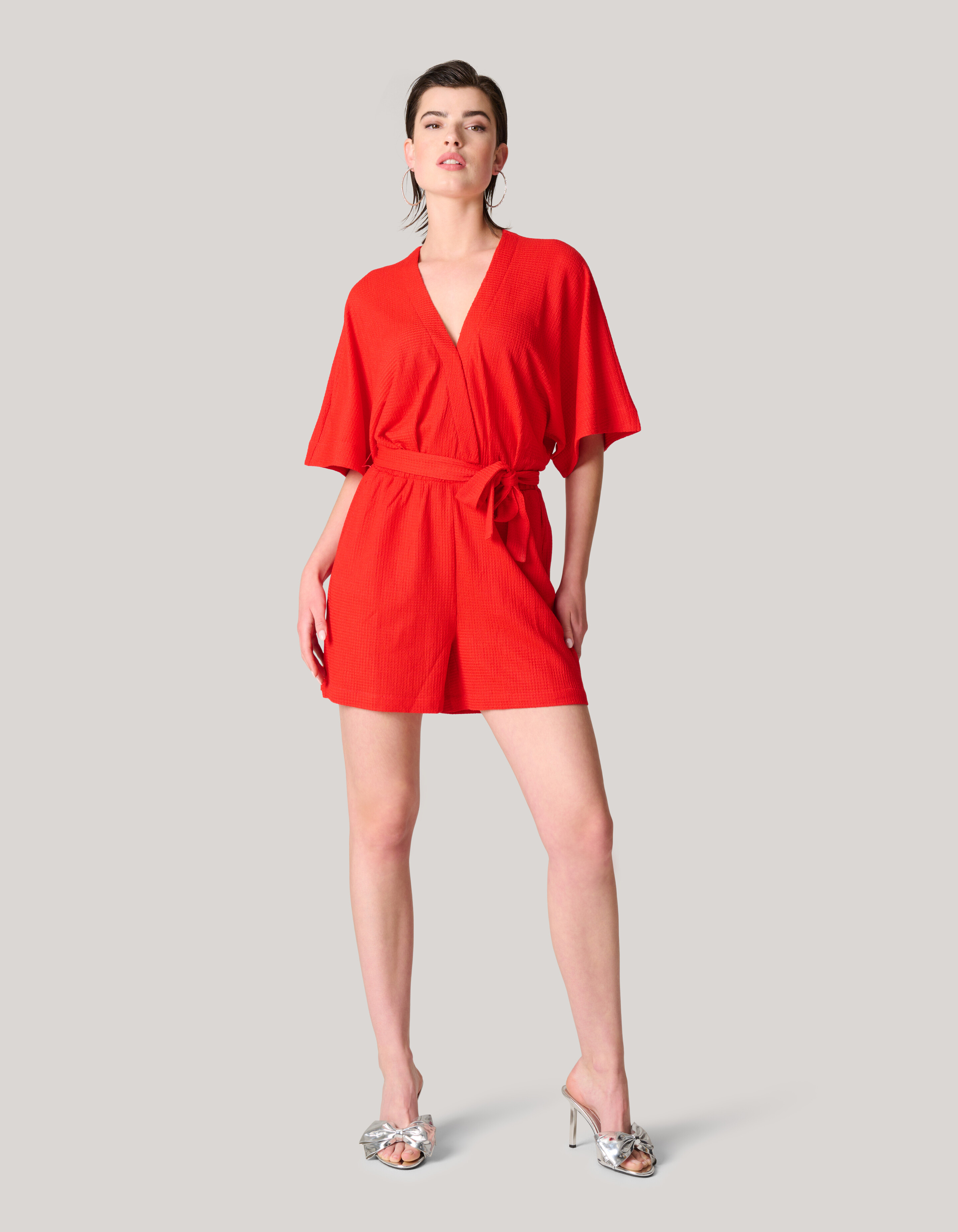 Crinkle Jumpsuit Rood SHOEBY WOMEN