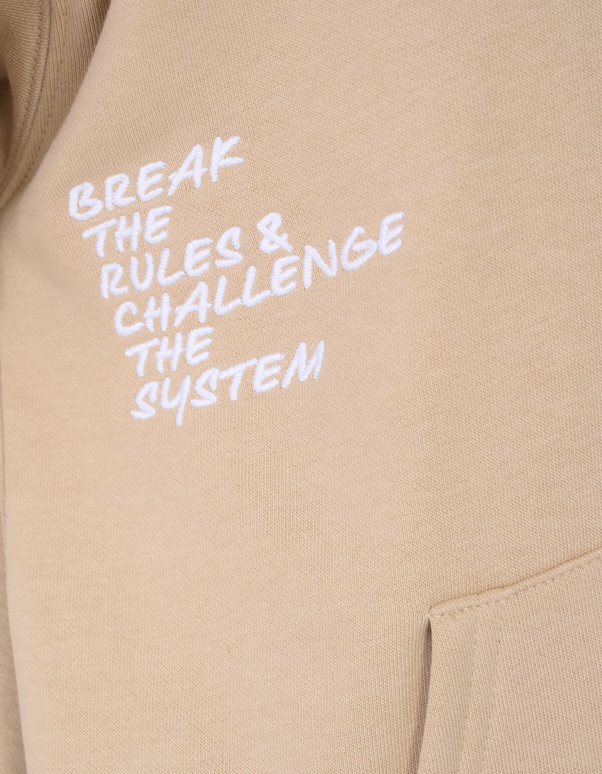 Breaker Artwork Hoodie Beige SHOEBY BOYS