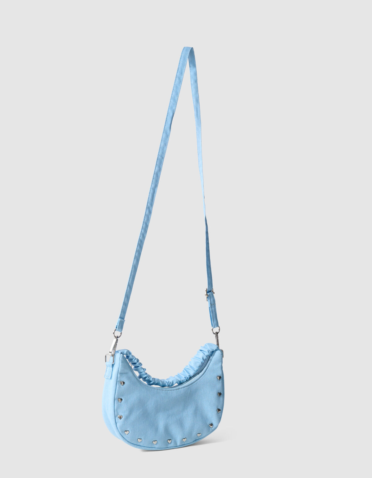 Studded Denim Tas Lichtblauw SHOEBY ACCESSOIRES
