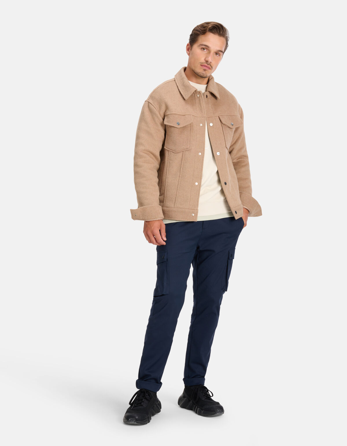 Cargo Broek Donkerblauw By Fred SHOEBY MEN