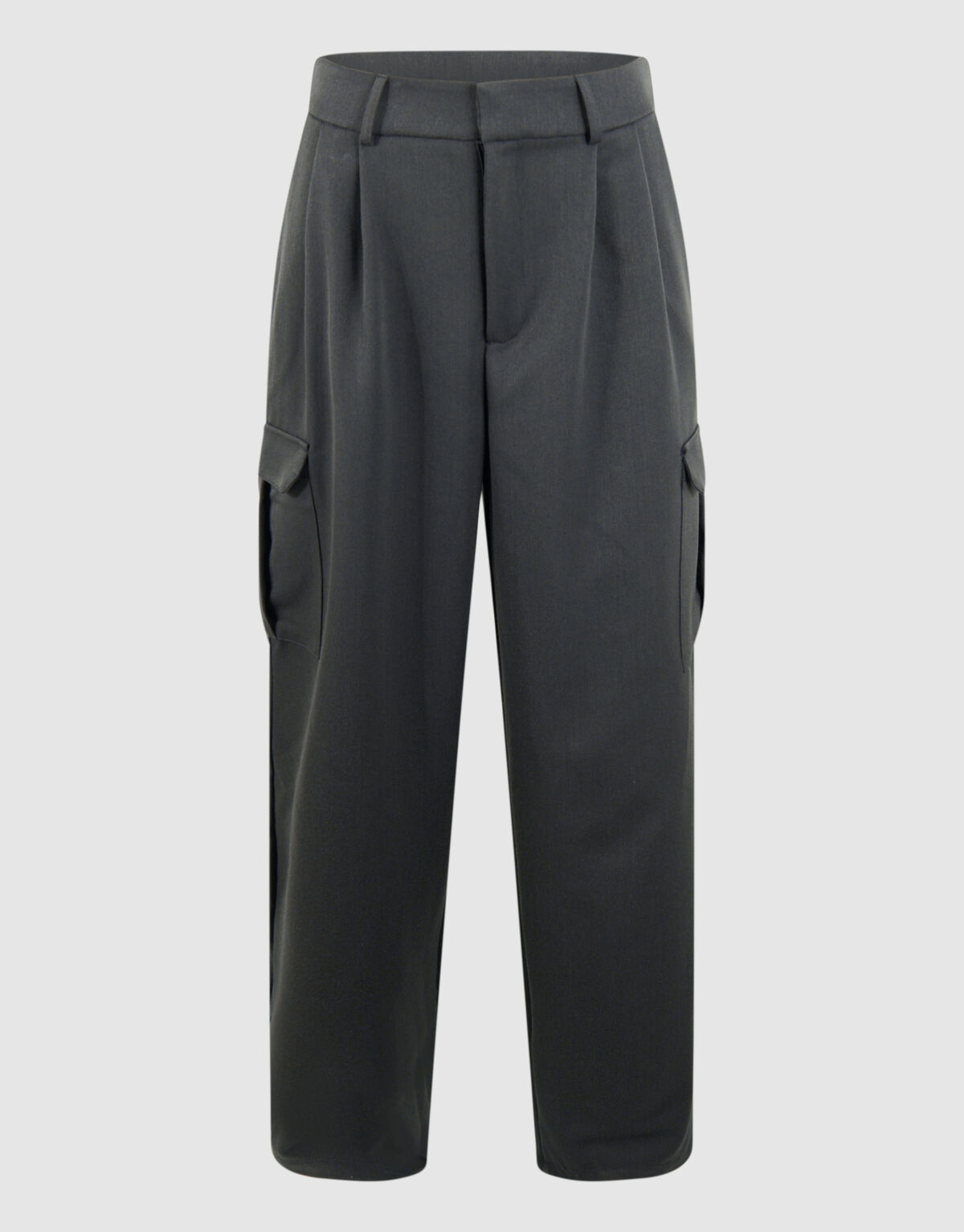 Cargo Wide Leg fit Broek Donkergrijs SHOEBY WOMEN