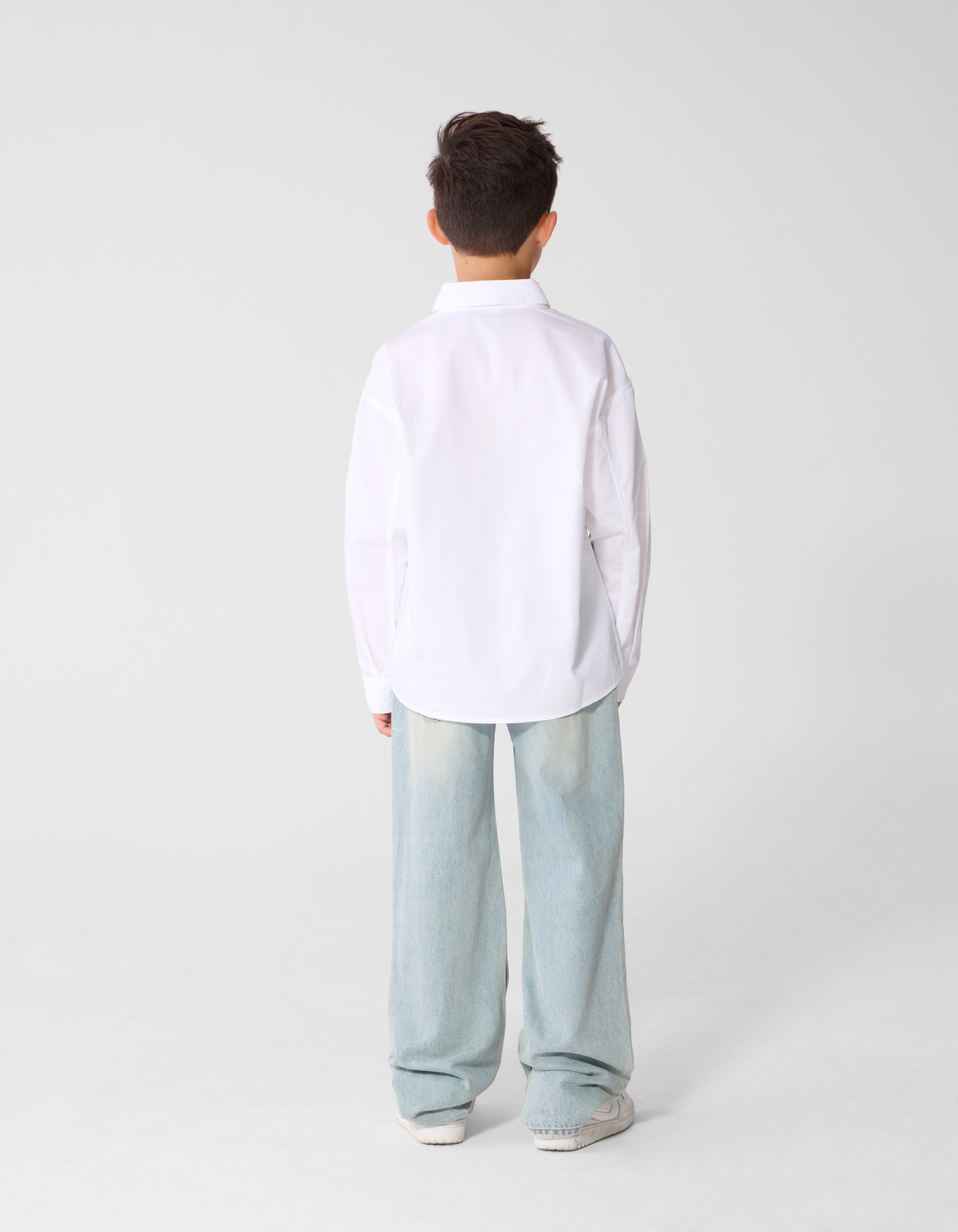 Oversized Basis Overhemd Wit SHOEBY BOYS