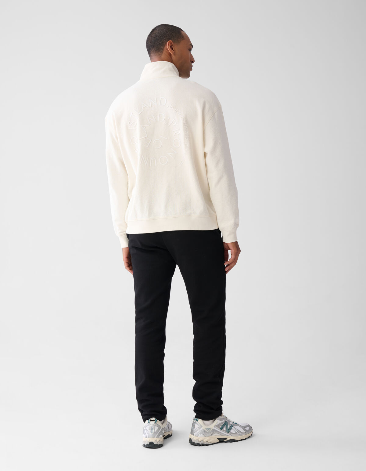 Zip Sweater Gebroken Wit SHOEBY MEN