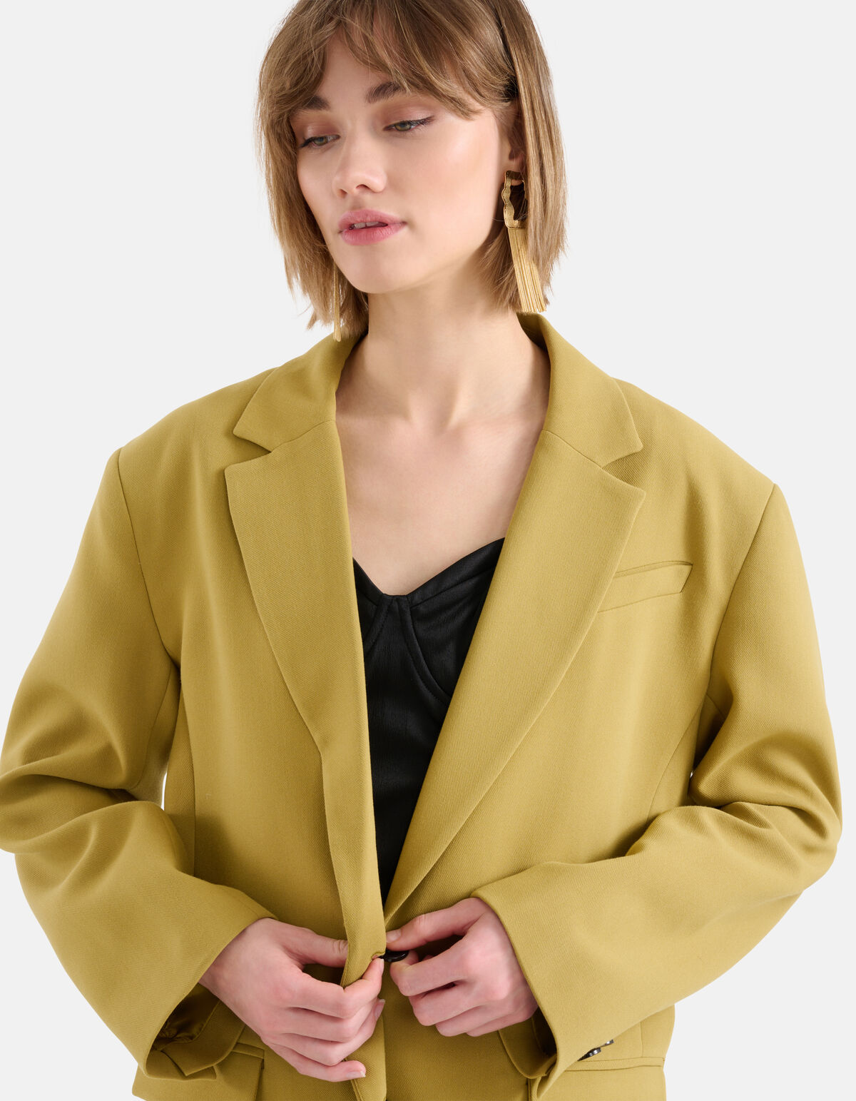 Oversized Blazer Olijfgroen SHOEBY WOMEN
