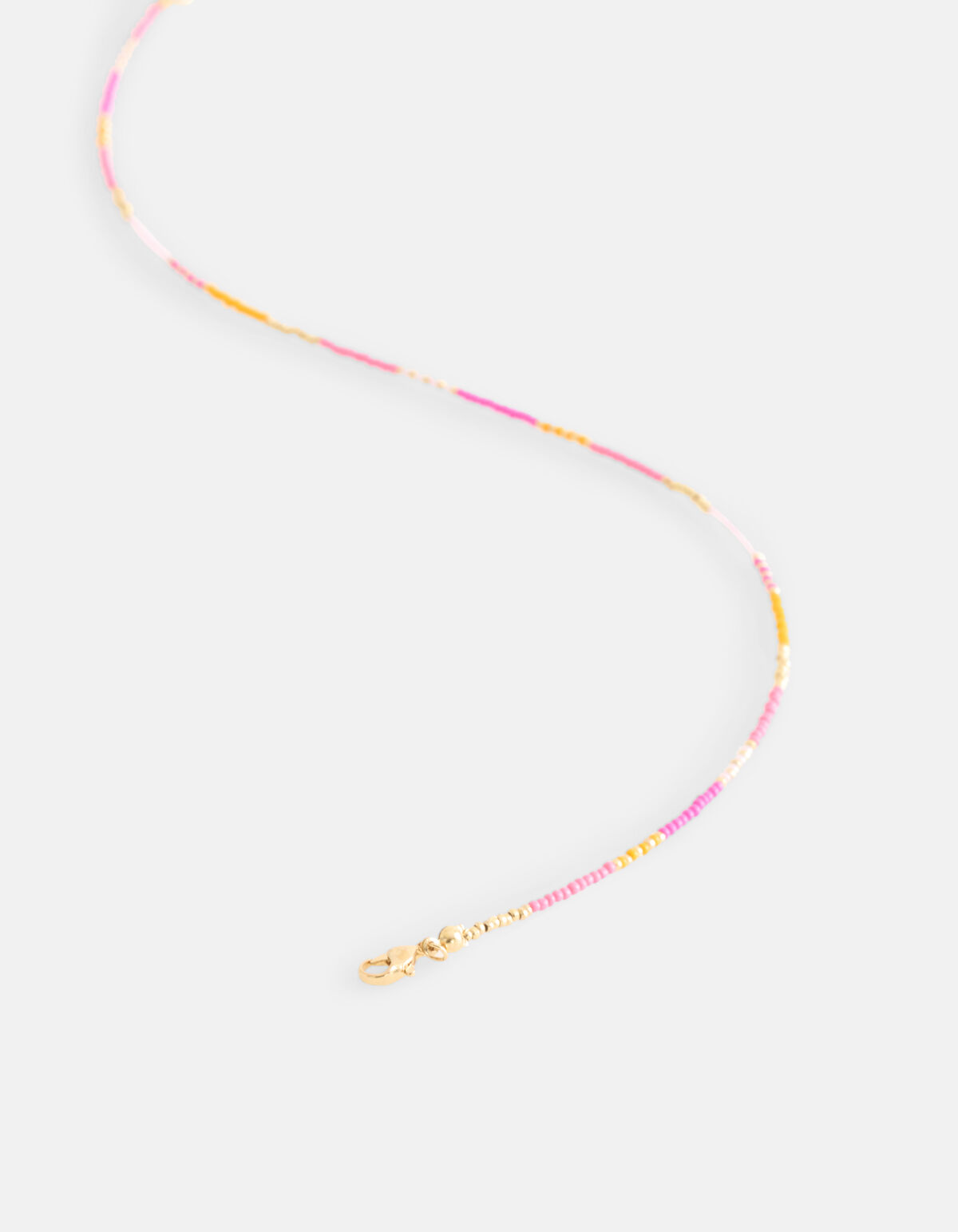 Kralen Ketting Roze/Oranje SHOEBY ACCESSOIRES