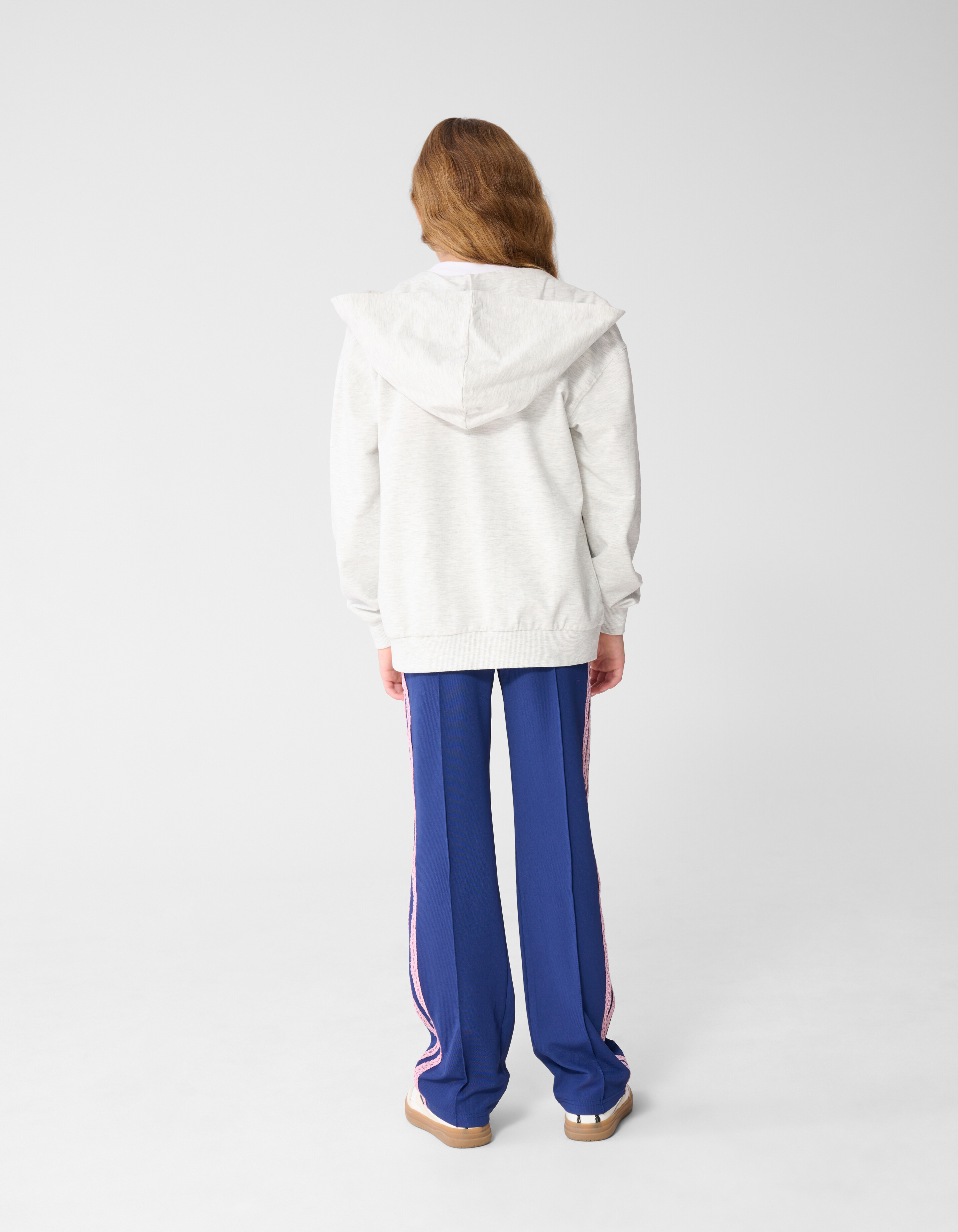 Sporty Wide Leg Broek Donkerblauw SHOEBY GIRLS