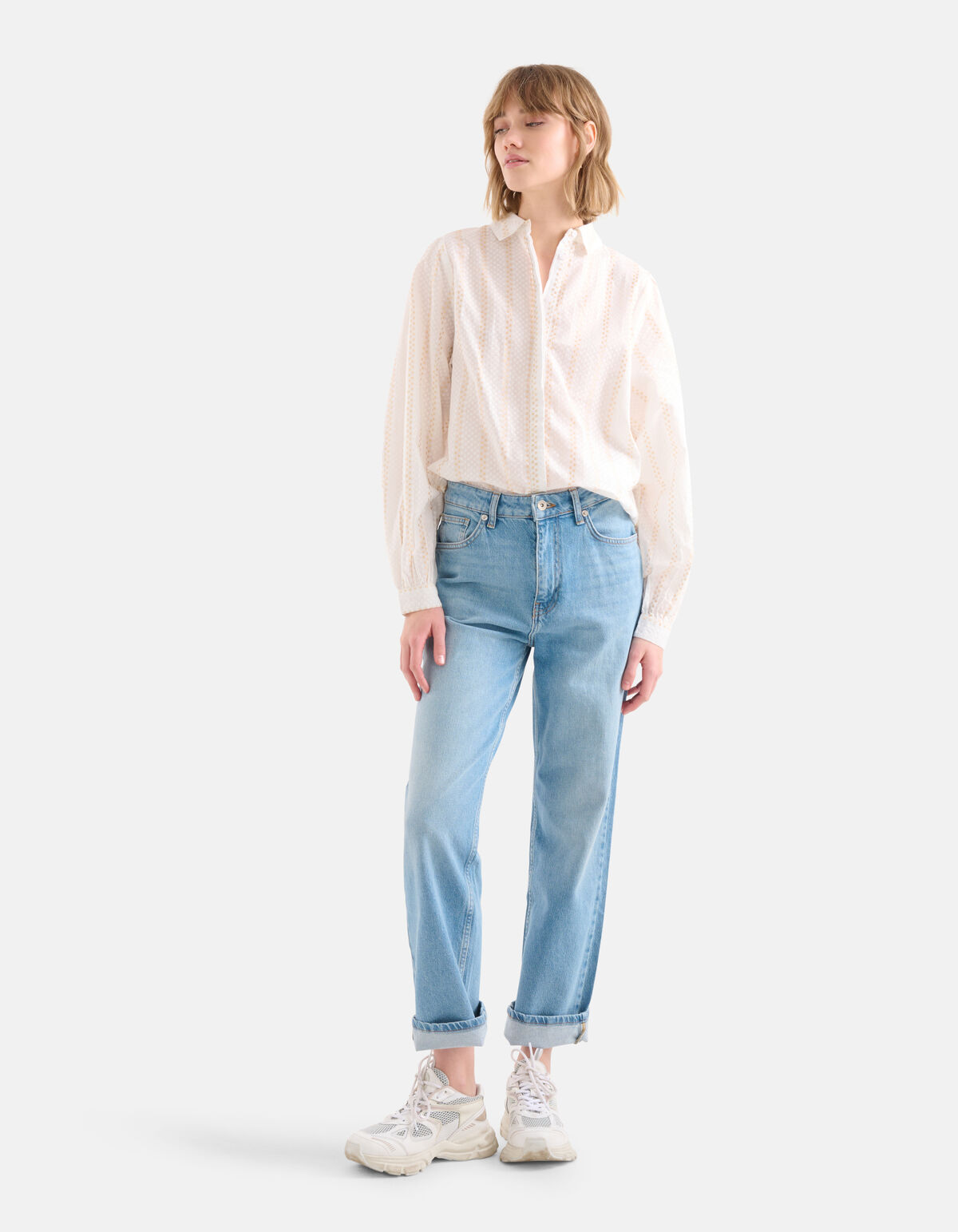 Lurex Blouse Gebroken Wit SHOEBY WOMEN