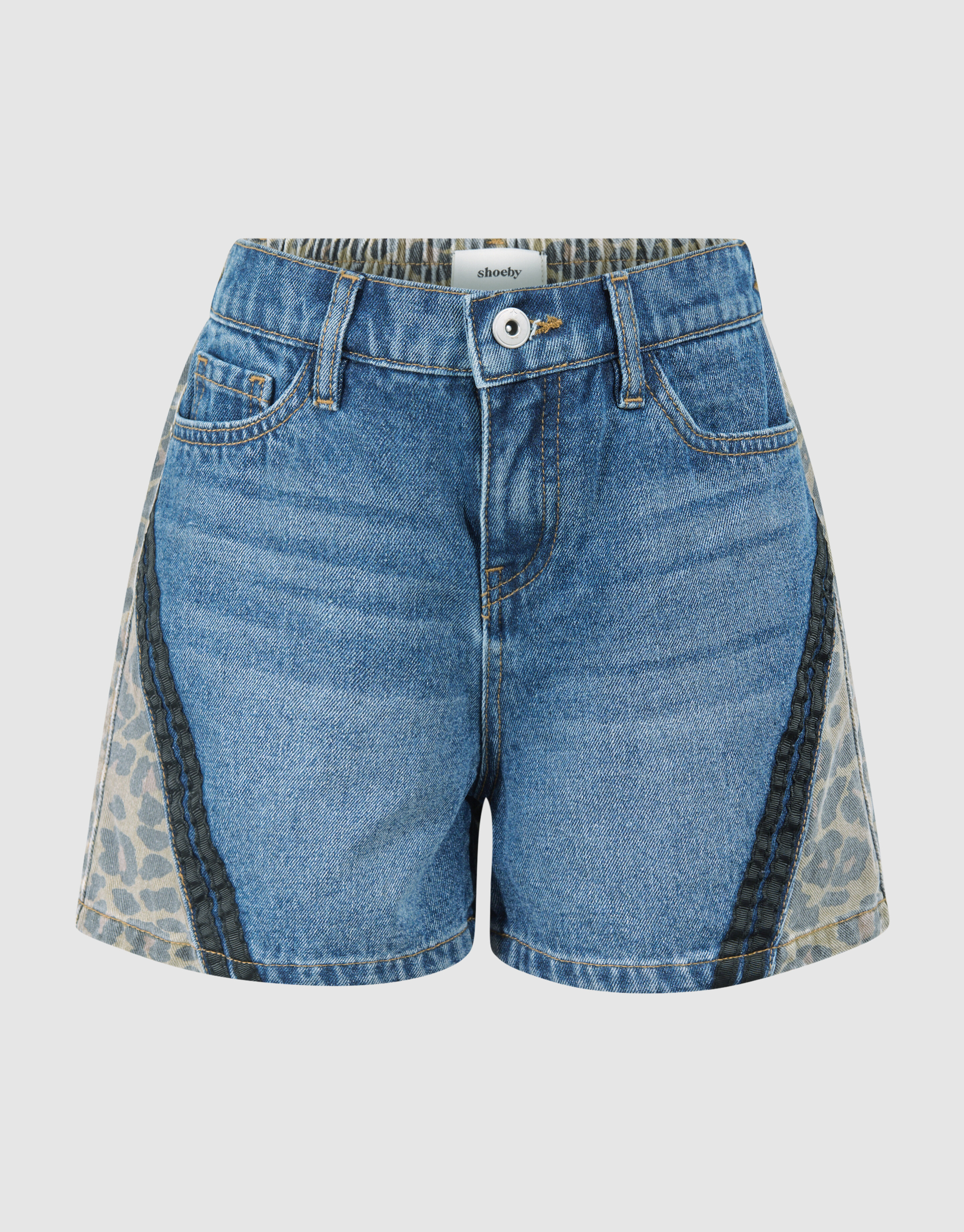 Mix Denim Short Blauw SHOEBY GIRLS