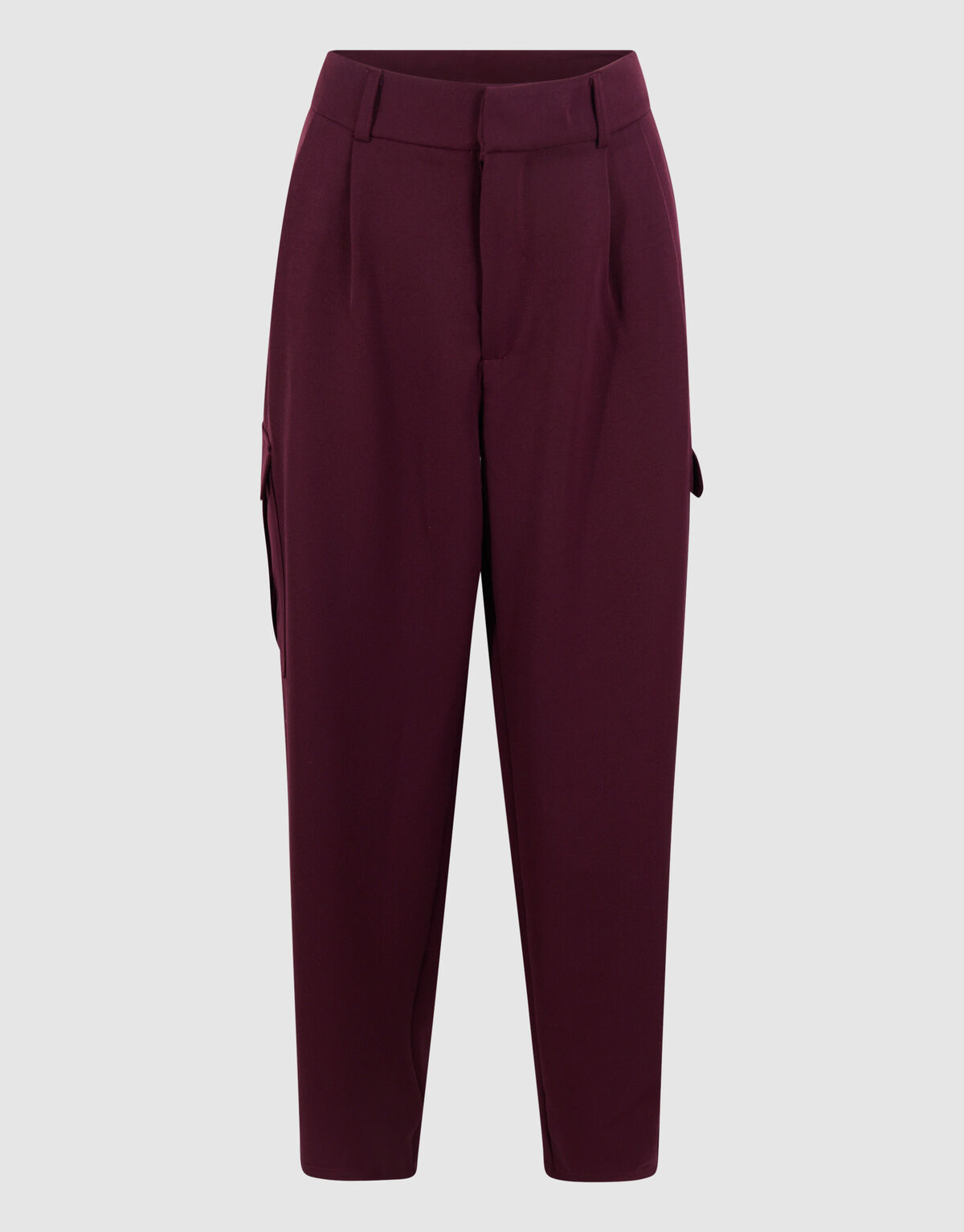 Cargo Wide Leg Broek Bordeaux SHOEBY WOMEN