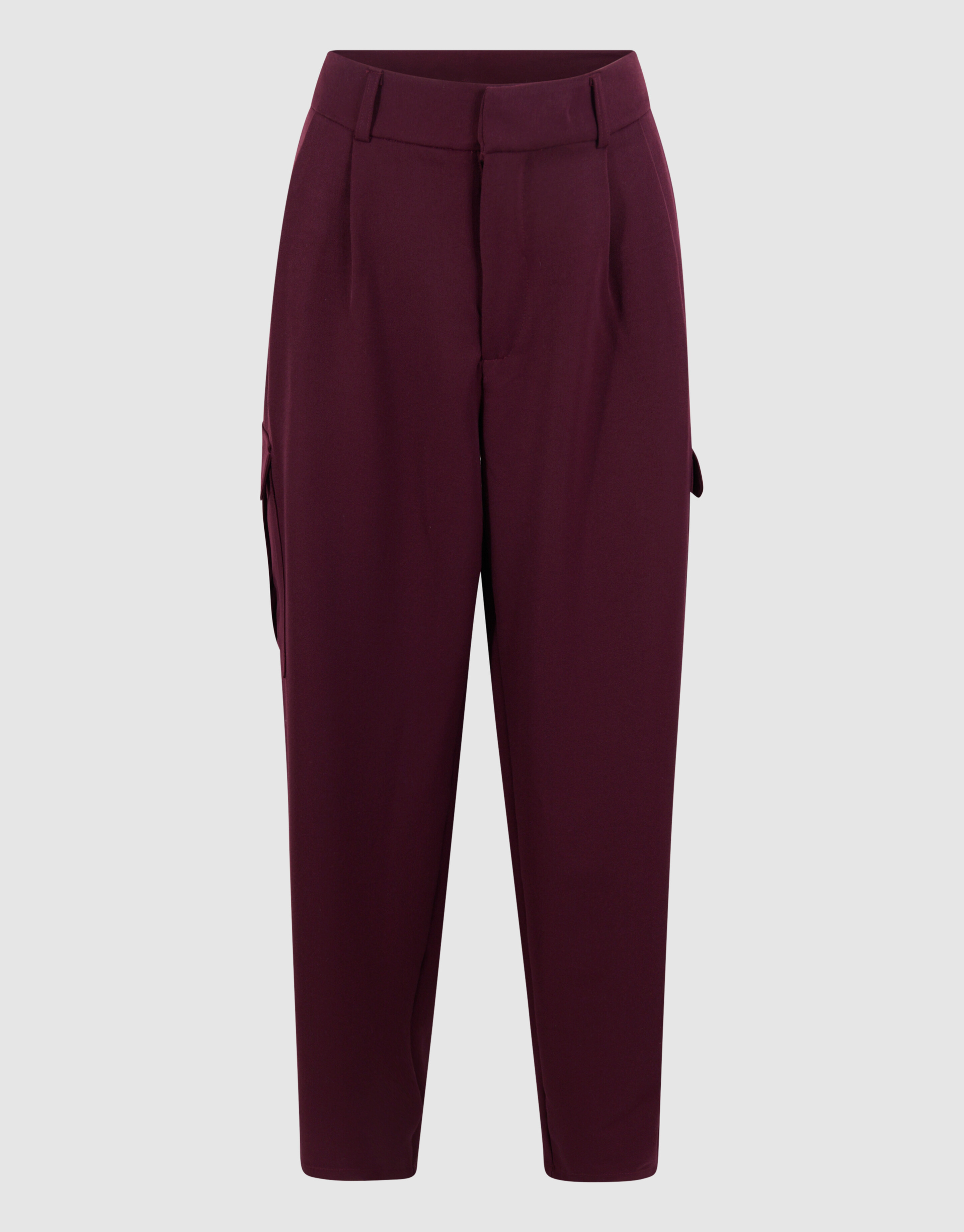 Cargo Wide Leg Broek Bordeaux SHOEBY WOMEN
